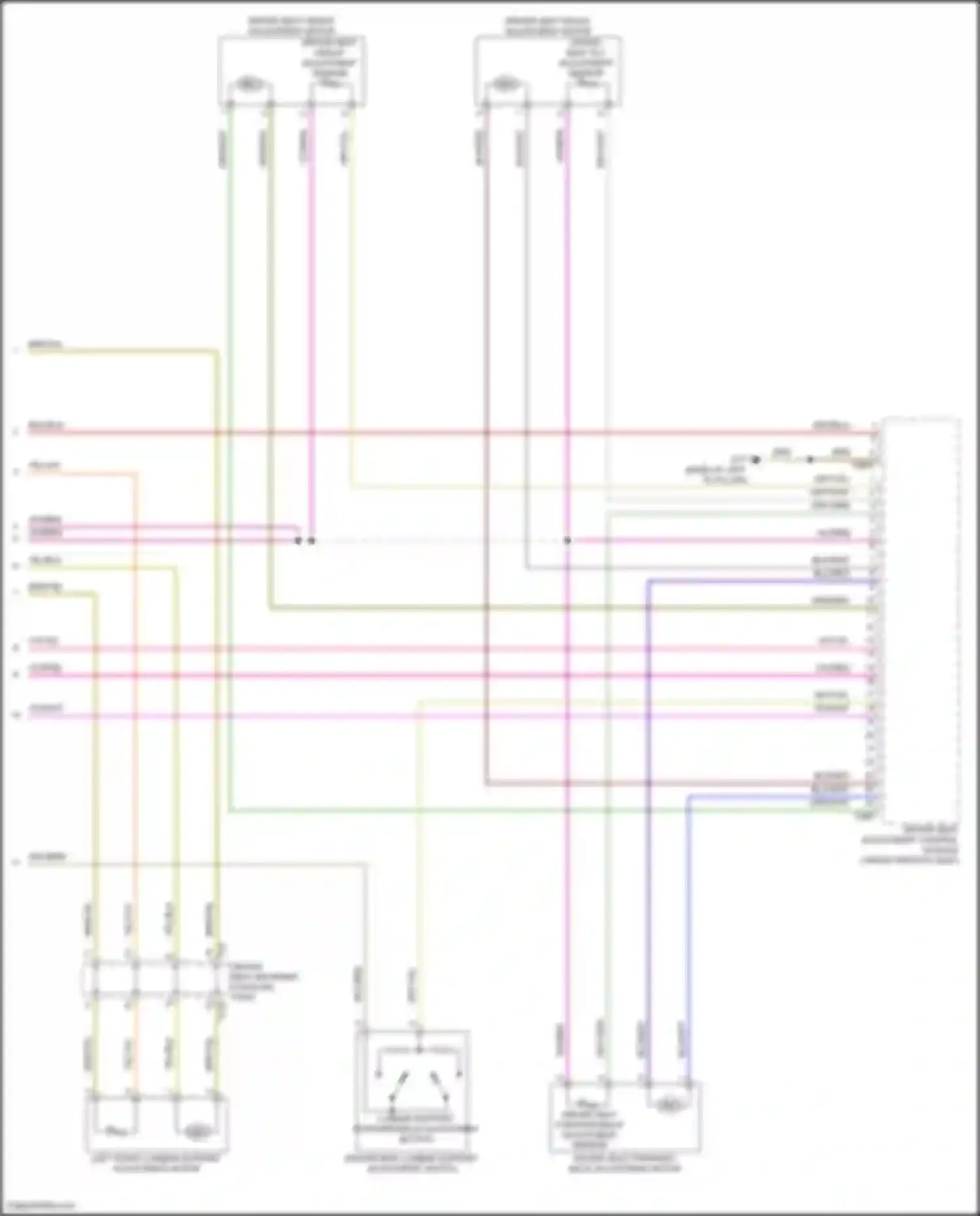 Atlas Volkswagen I facelift 2 (2023-2024): Driver"s memory seat circuit (2 of 2)