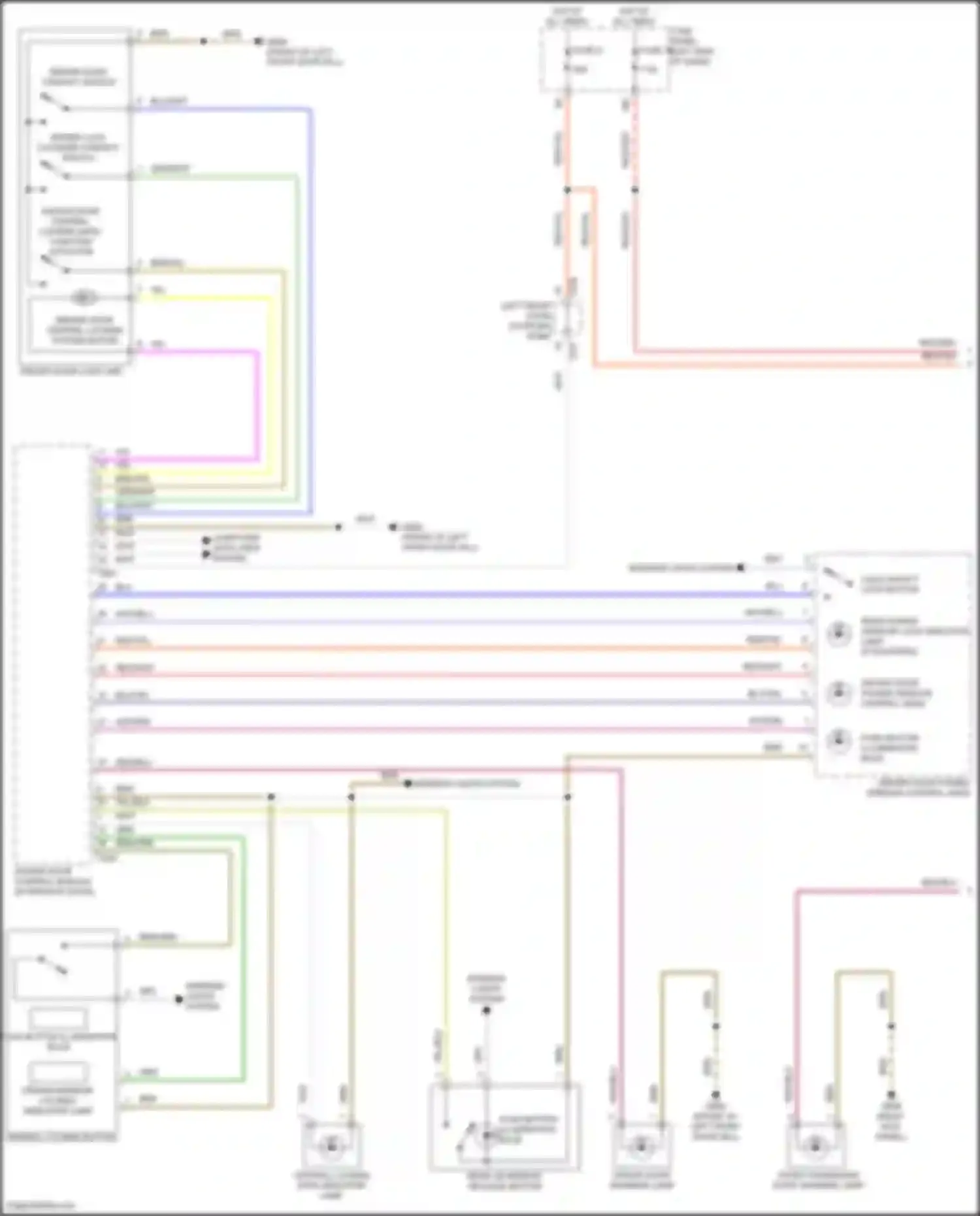 Atlas Volkswagen I facelift 2 (2023-2024): Power door locks circuit (1 of 3)