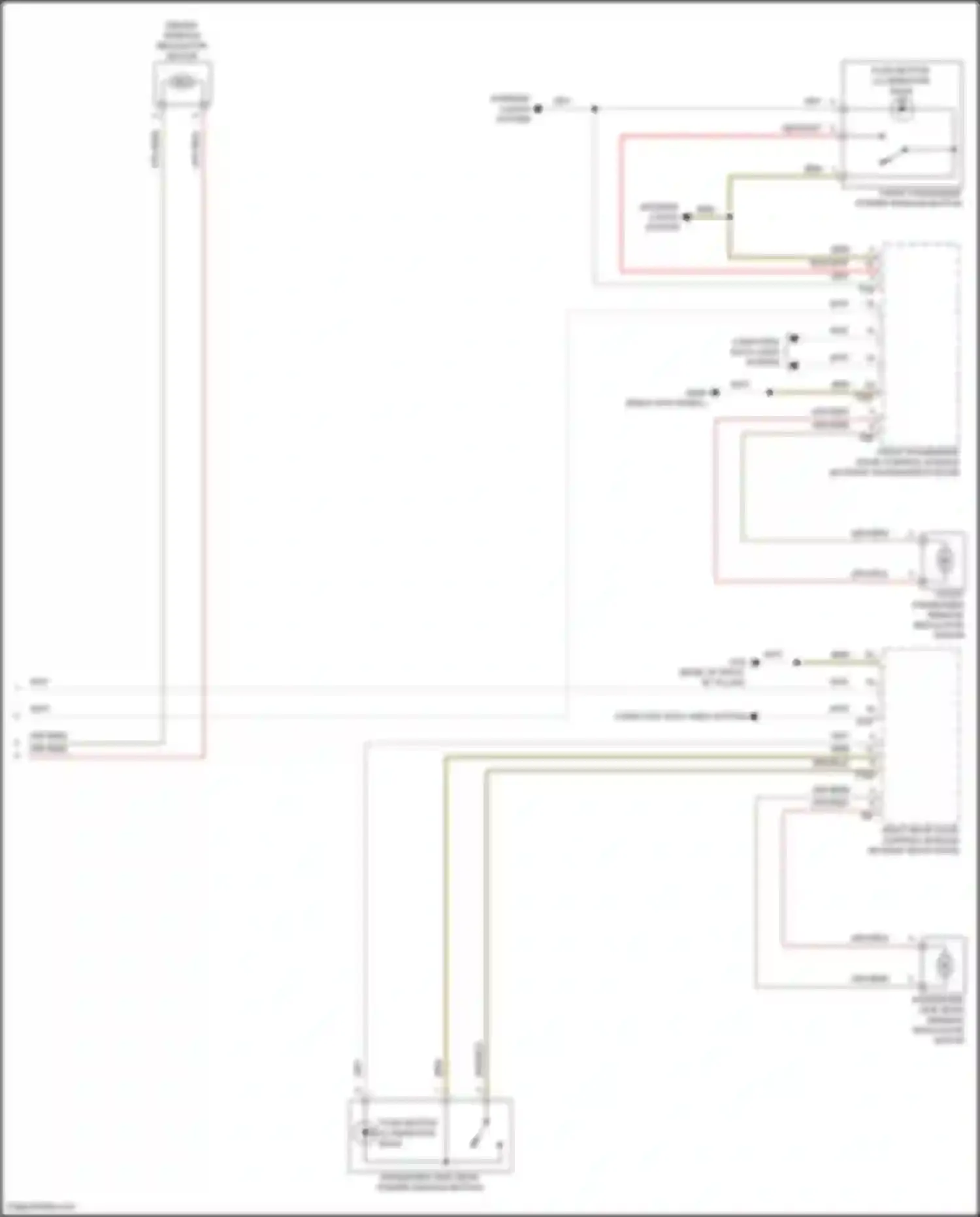 Atlas Volkswagen I facelift 2 (2023-2024): Power windows circuit (2 of 2)
