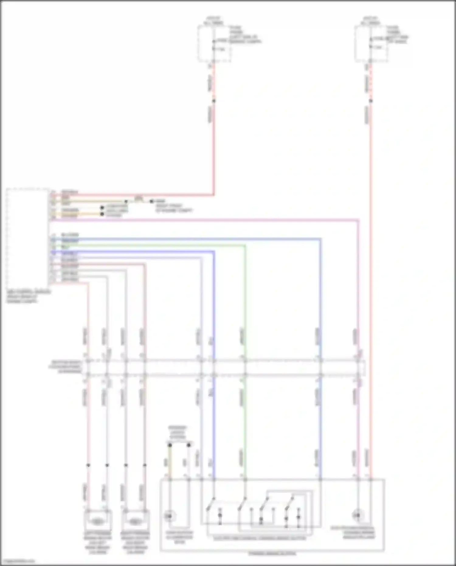 Atlas Volkswagen I facelift 2 (2023-2024): Park brake release circuit