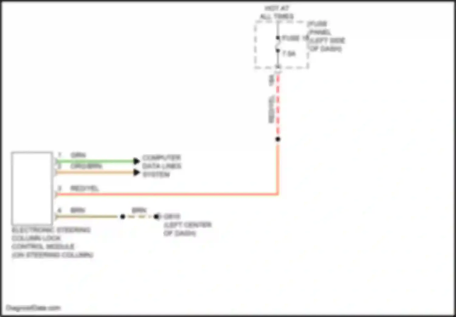 Atlas Volkswagen I facelift 2 (2023-2024): Steering column circuit