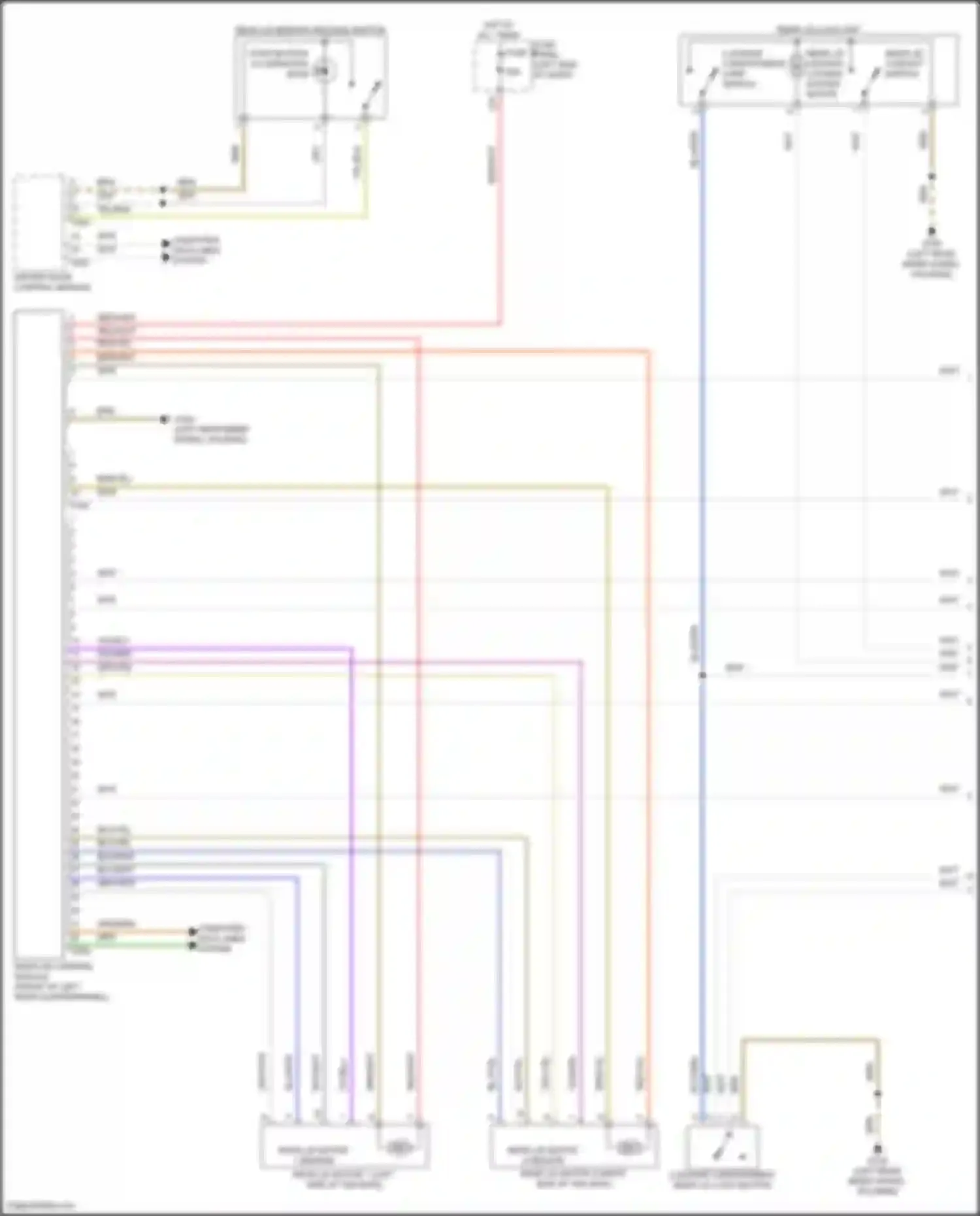 Atlas Volkswagen I facelift 2 (2023-2024): Trunk & fuel door release circuit (1 of 3)