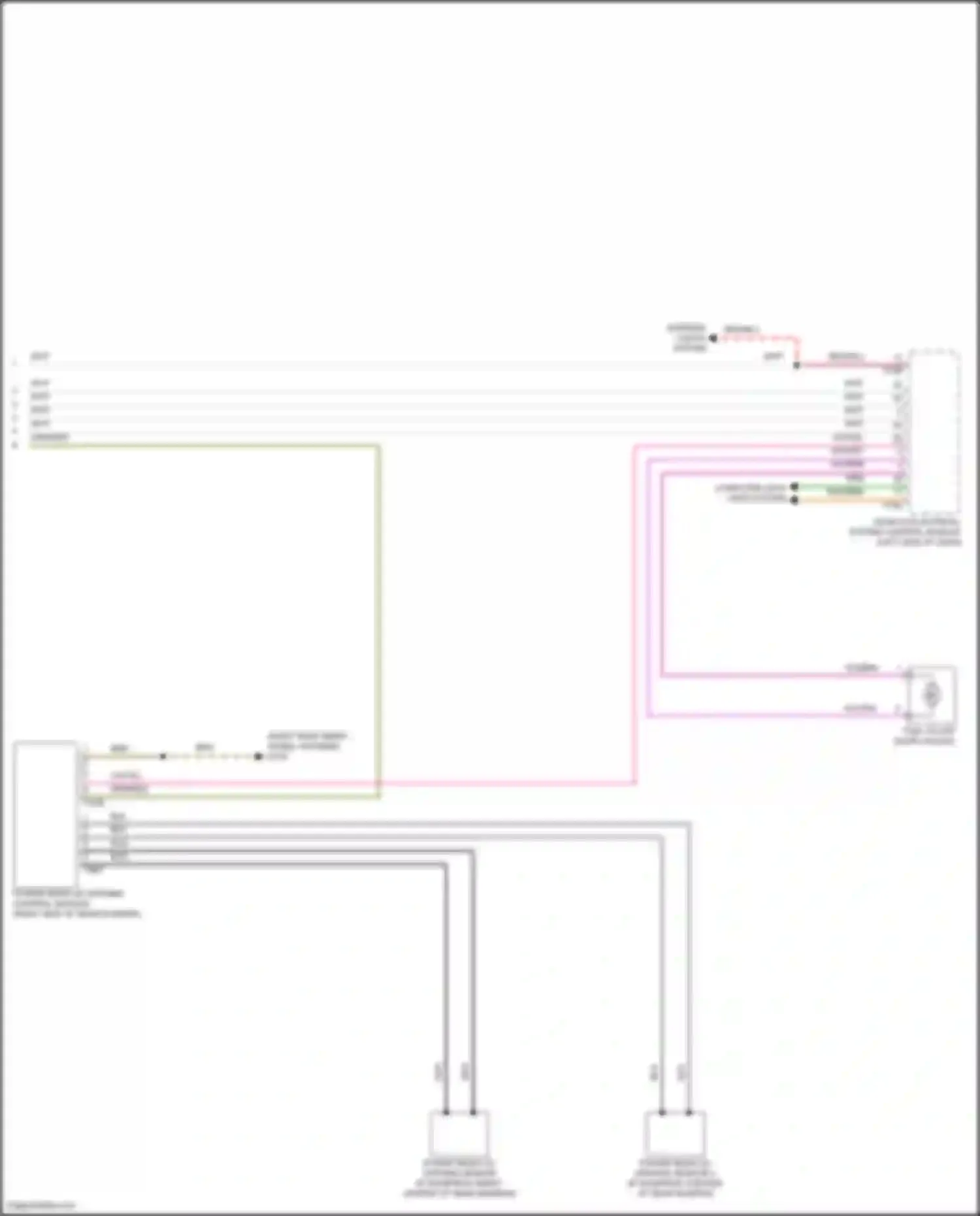 Atlas Volkswagen I facelift 2 (2023-2024): Trunk & fuel door release circuit (3 of 3)