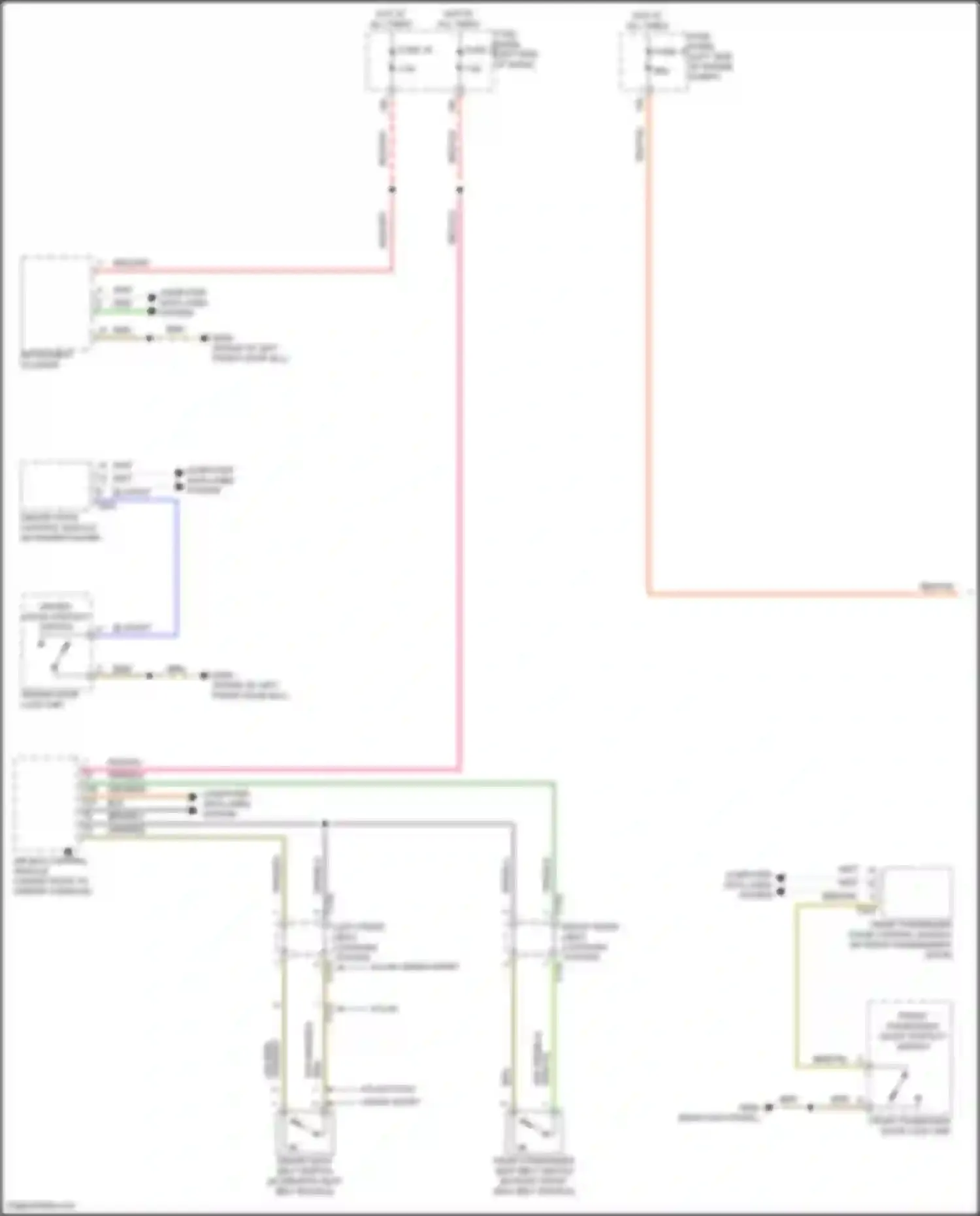 Atlas Volkswagen I facelift 2 (2023-2024): Chime circuit (1 of 2)
