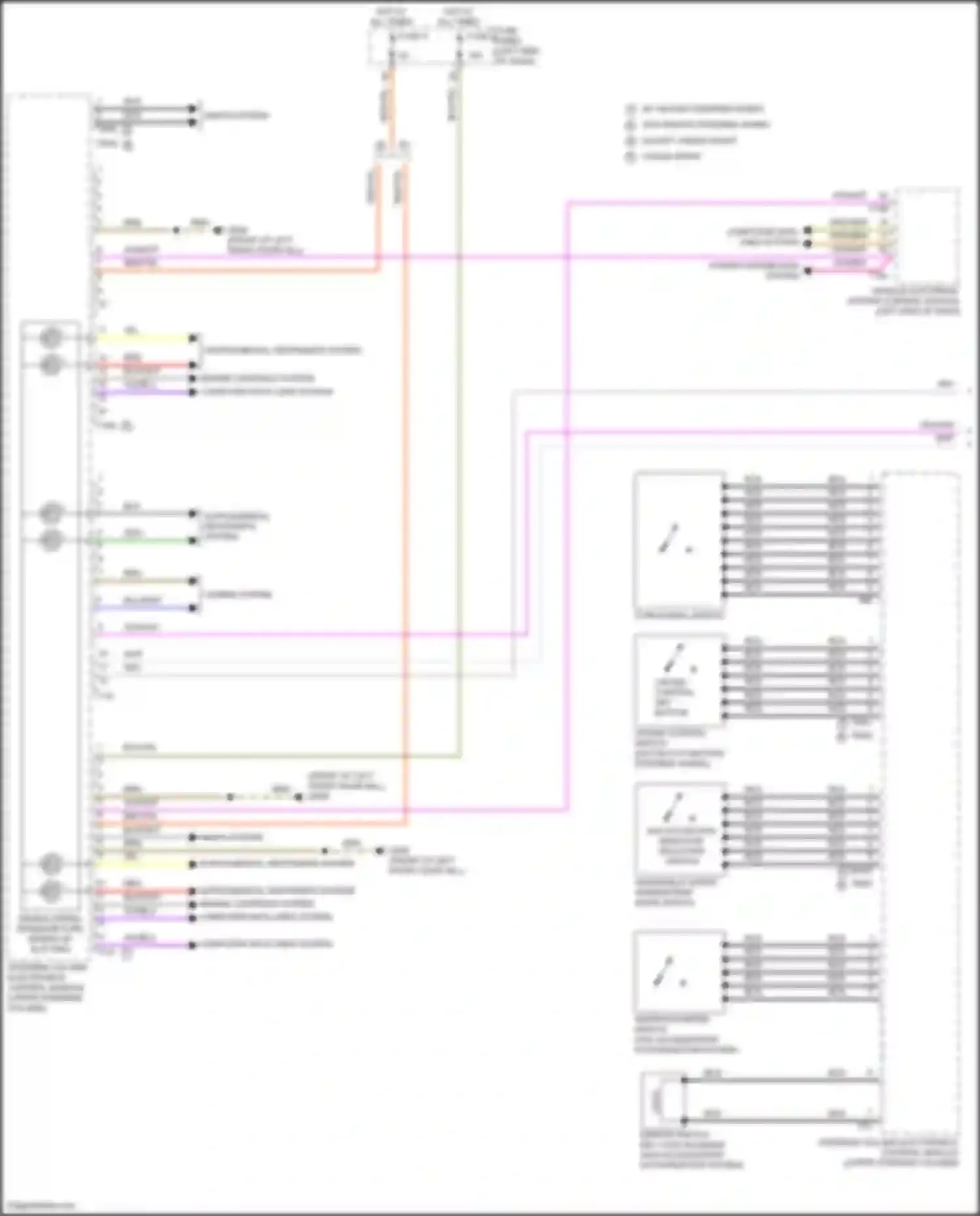Atlas Volkswagen I facelift (2020-2023): Steering column electronic systems control module circuit (1 of 2)
