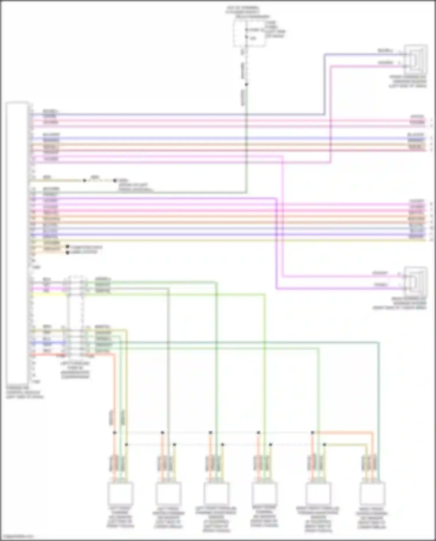 Atlas Volkswagen I facelift (2020-2023): Parking assistant circuit (1 of 2)