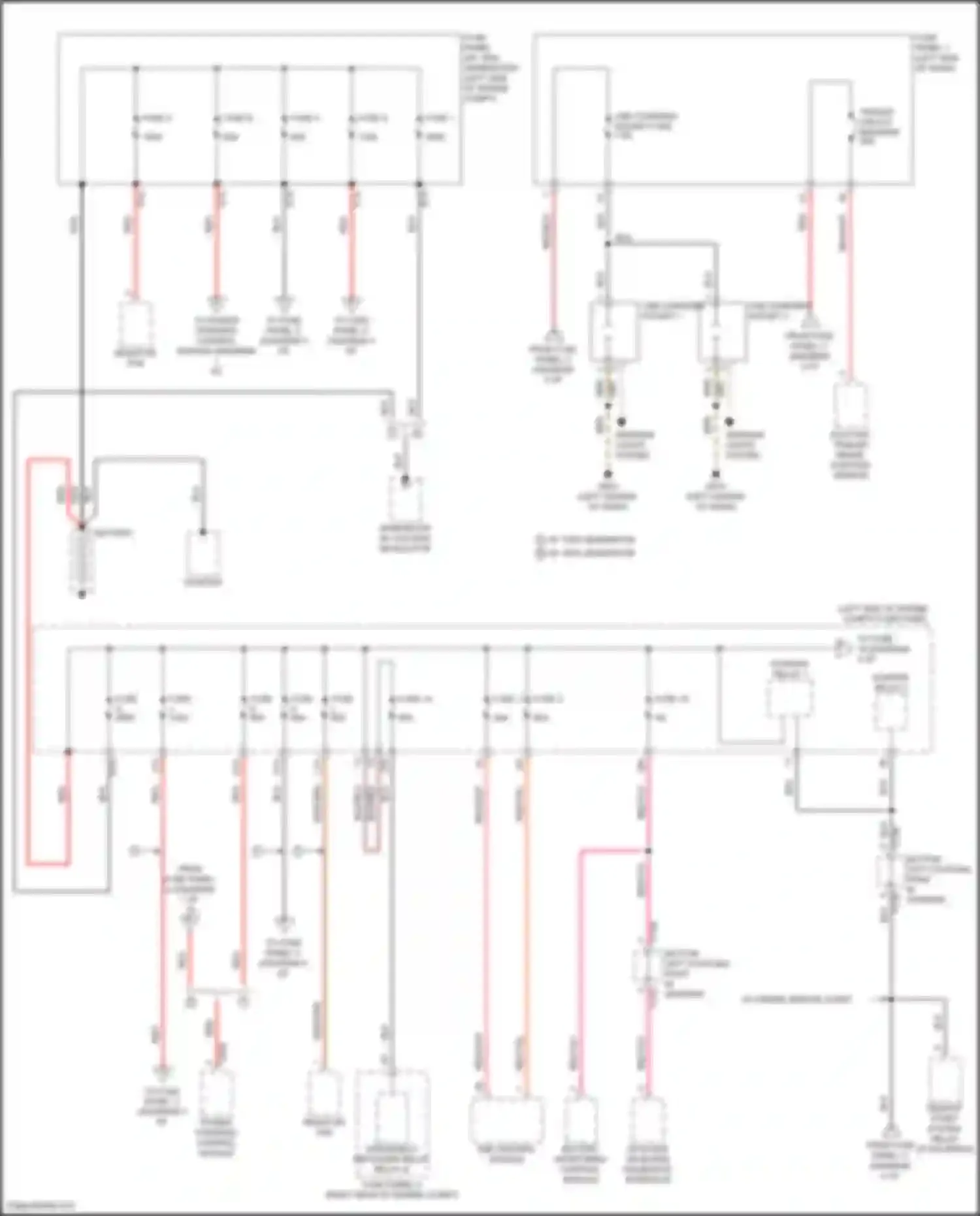 Atlas Volkswagen I facelift (2020-2023): Power distribution circuit (1 of 5)