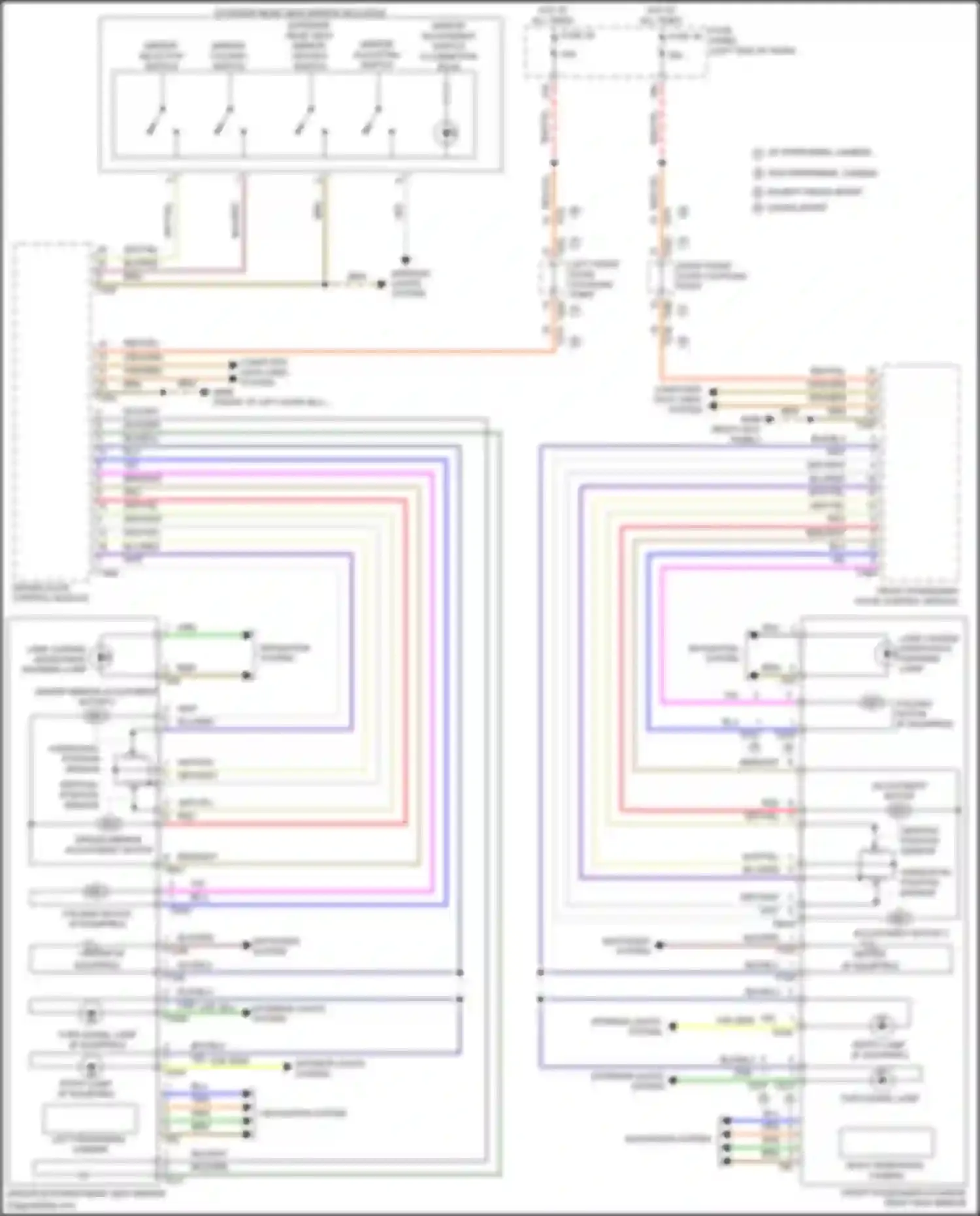Atlas Volkswagen I facelift (2020-2023): Power mirrors circuit