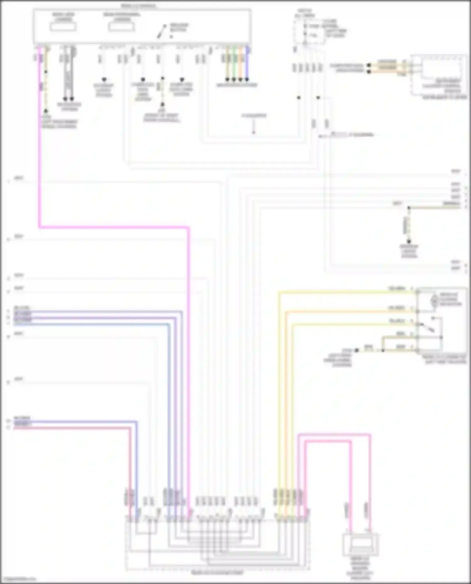 Atlas Volkswagen I facelift (2020-2023): Trunk & fuel door release circuit (2 of 3)