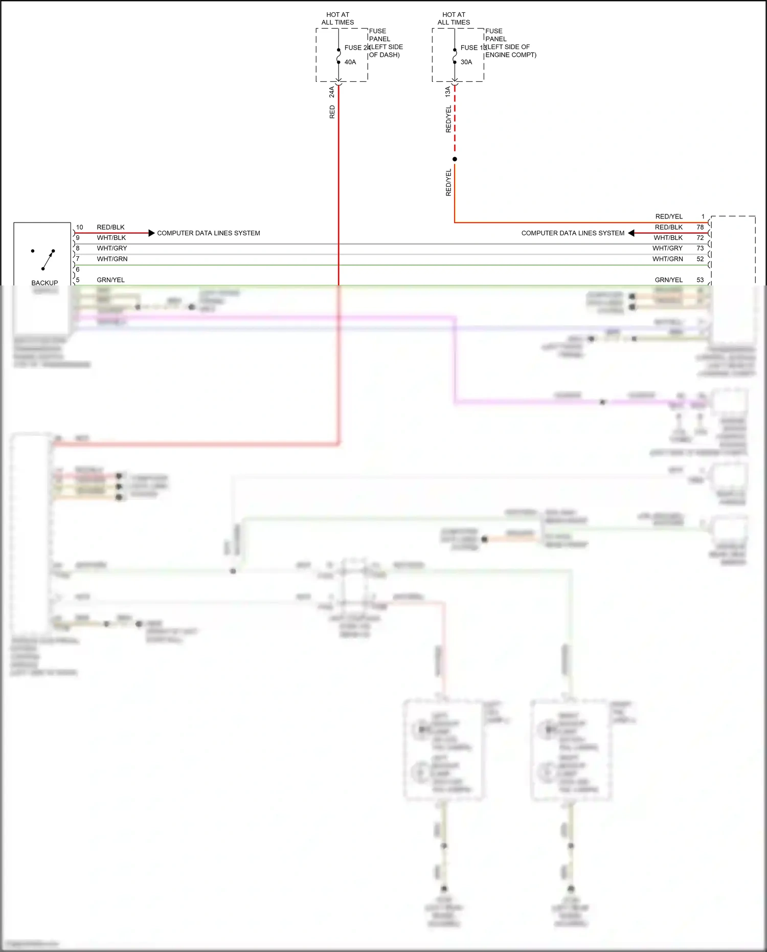 Volkswagen Atlas I (2017-2020) multi-function transmission range switch wiring diagram  (2 of 6)