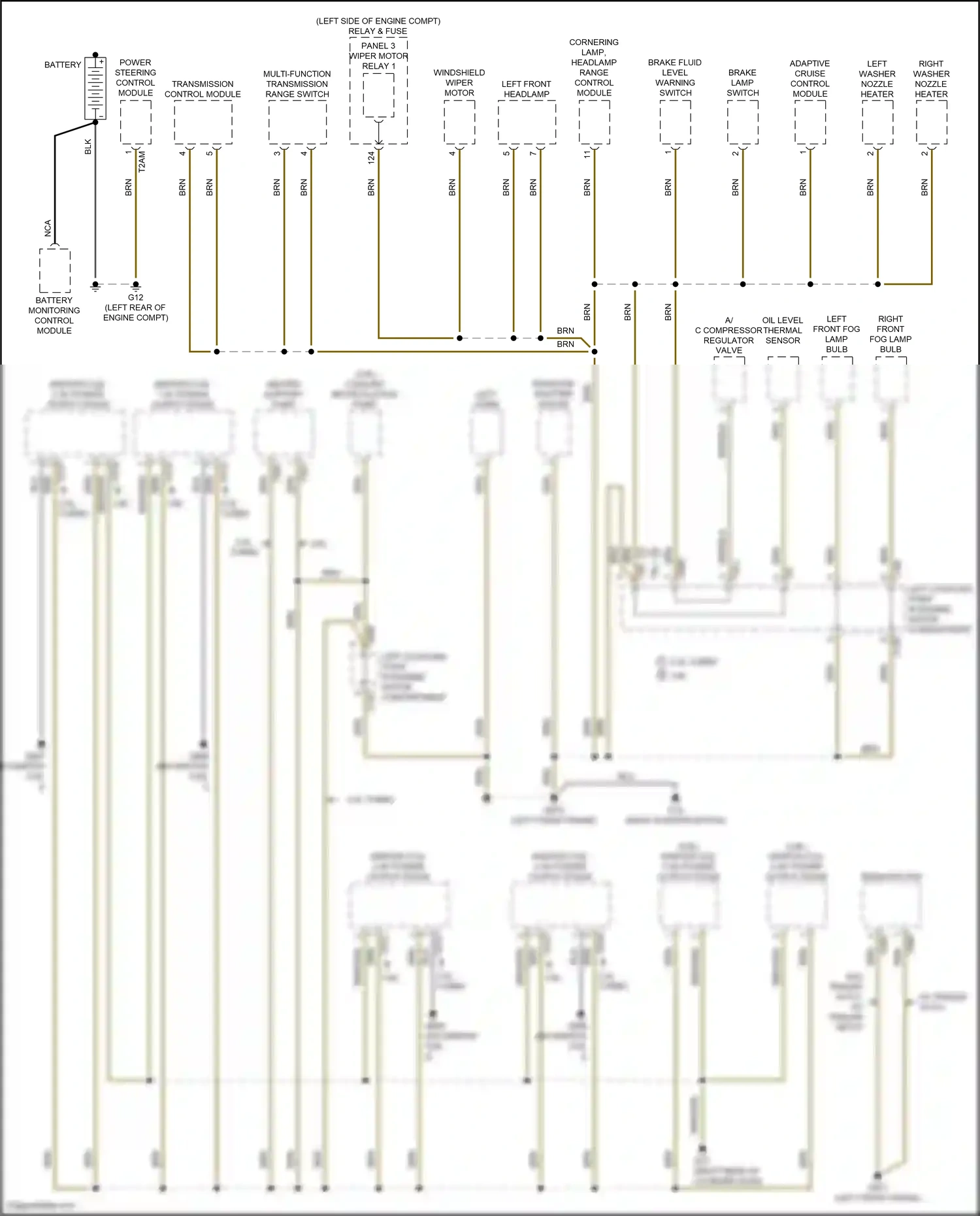 Volkswagen Atlas I (2017-2020) multi-function transmission range switch wiring diagram  (4 of 6)
