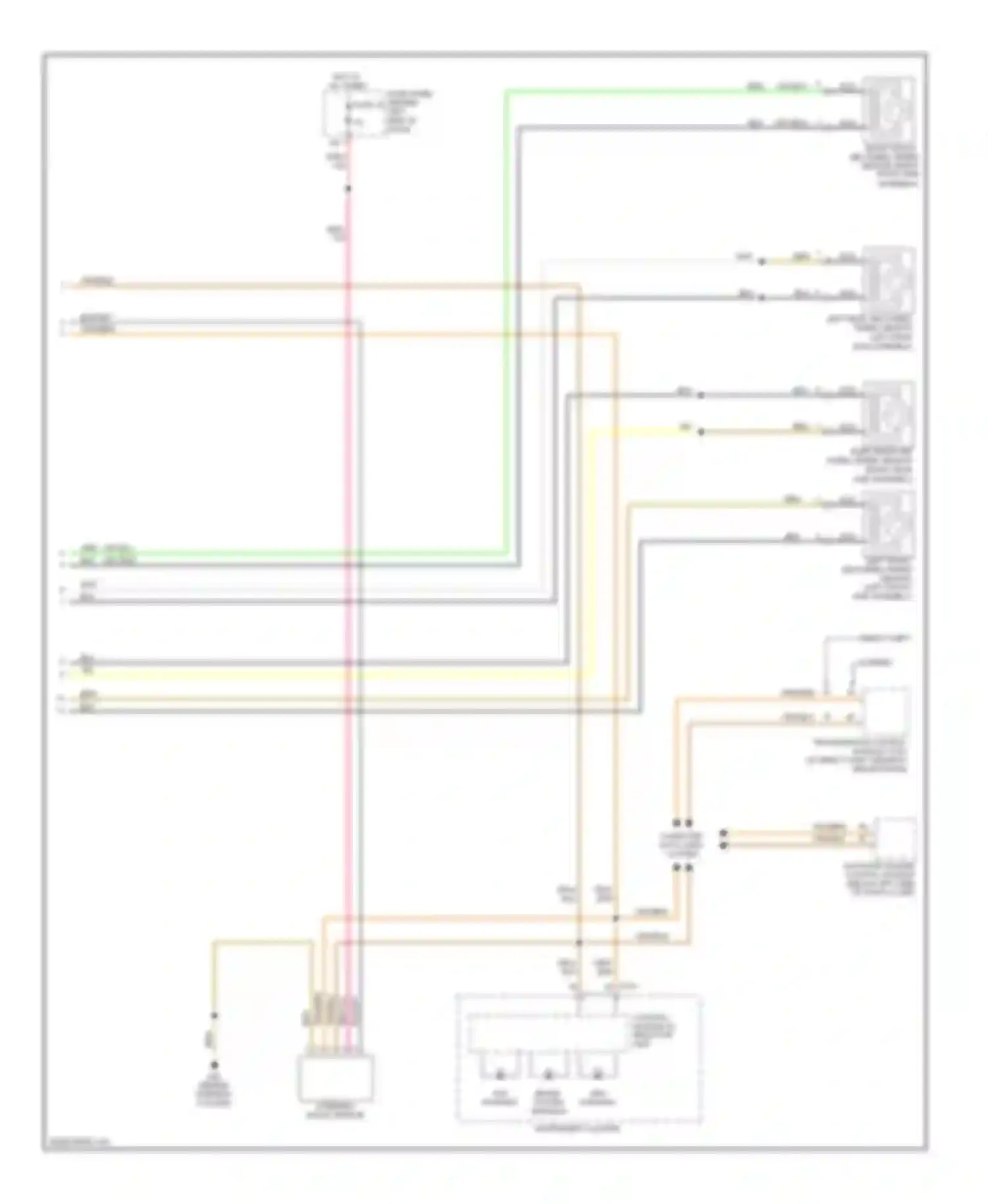 Beetle Volkswagen A4 facelift (2005-2011): Anti-lock brakes circuit (2 of 2)