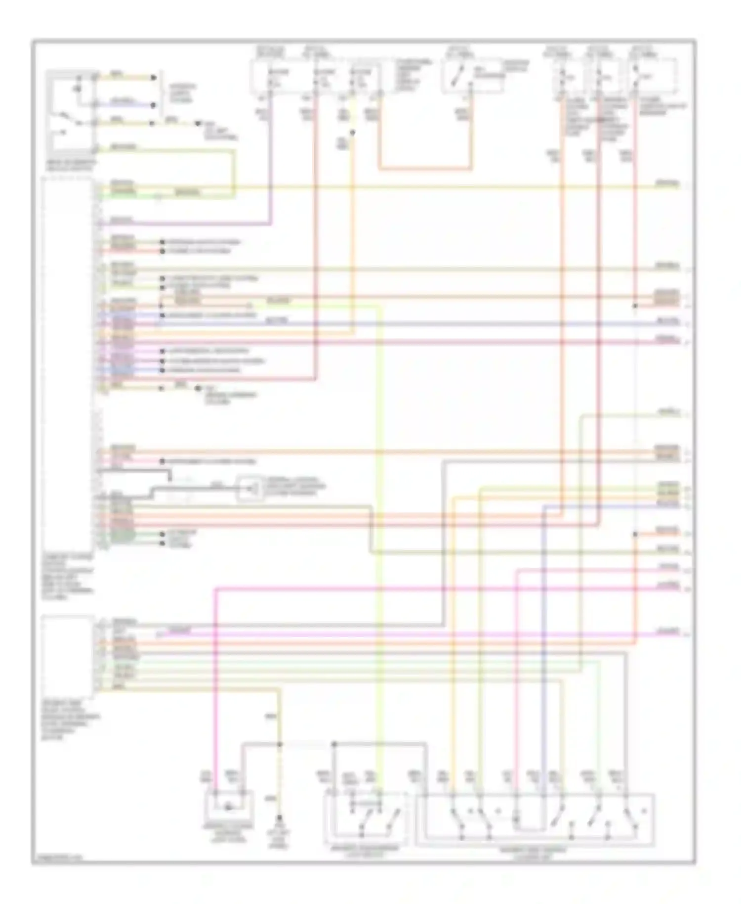 Beetle Volkswagen A4 facelift (2005-2011): Anti-theft circuit, except convertible (1 of 2)