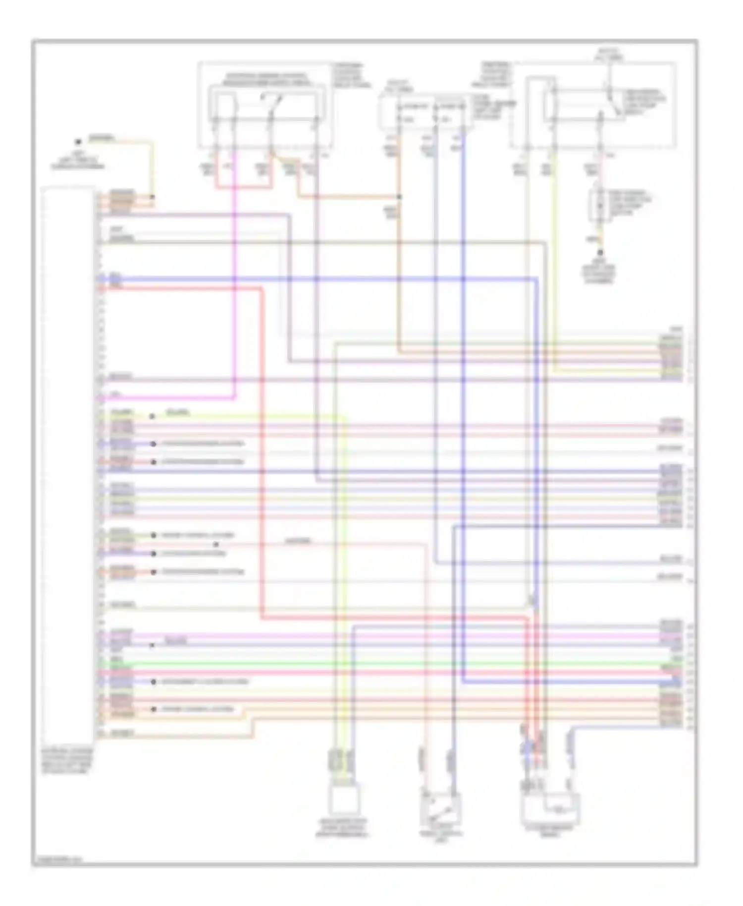 Beetle Volkswagen A4 facelift (2005-2011): Wiring diagram engine performance 2.5l, bpr (1 of 5)