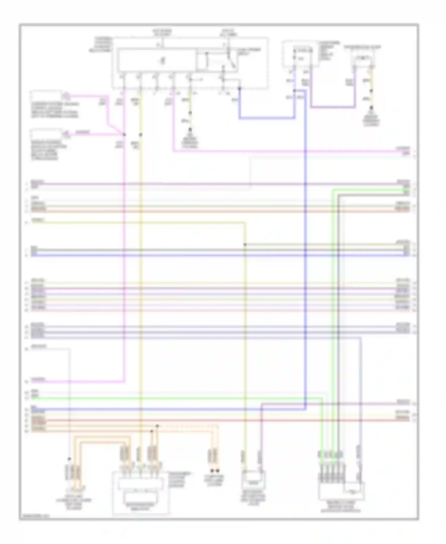 Beetle Volkswagen A4 facelift (2005-2011): Wiring diagram engine performance 2.5l, bpr (3 of 5)
