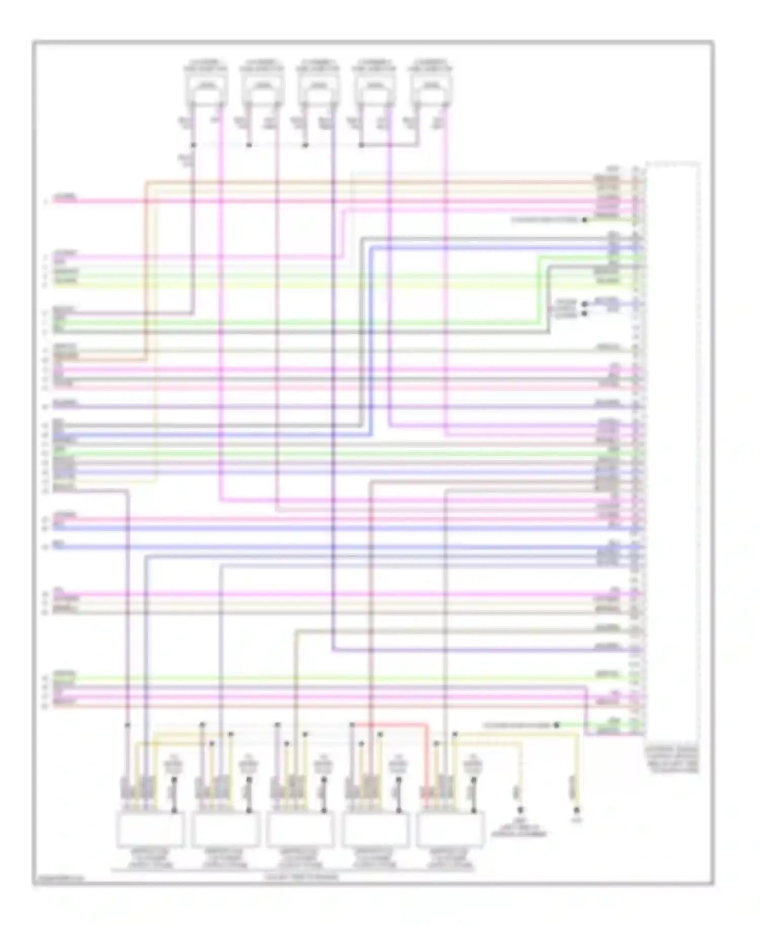 Beetle Volkswagen A4 facelift (2005-2011): Wiring diagram engine performance 2.5l, bpr (5 of 5)