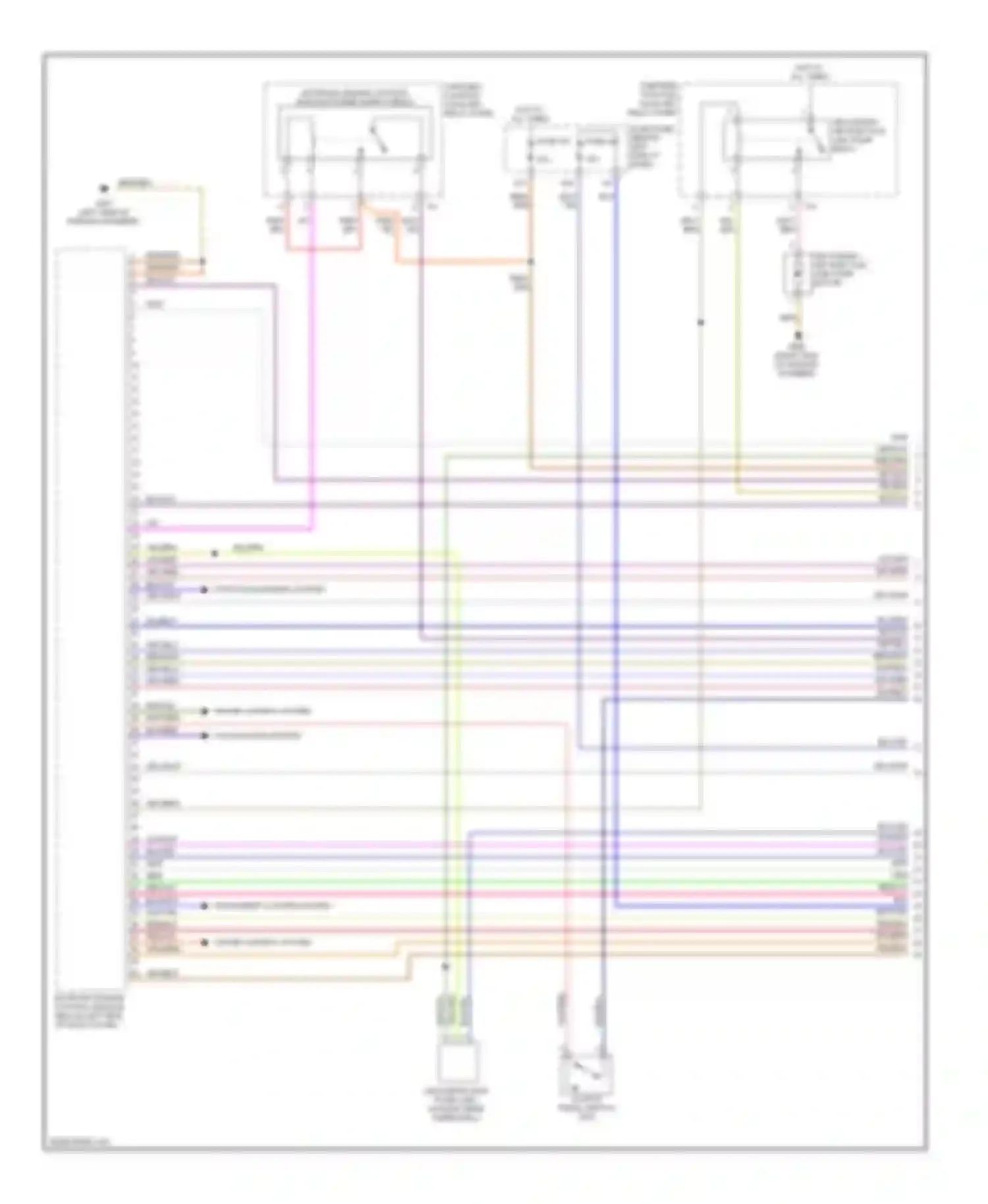 Beetle Volkswagen A4 facelift (2005-2011): Wiring diagram engine performance 2.5l, bps (1 of 5)
