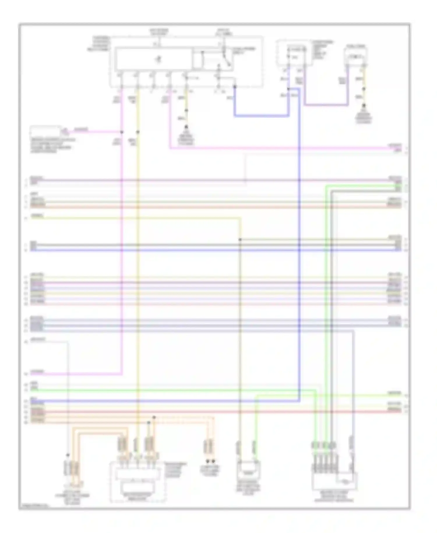 Beetle Volkswagen A4 facelift (2005-2011): Wiring diagram engine performance 2.5l, bps (3 of 5)