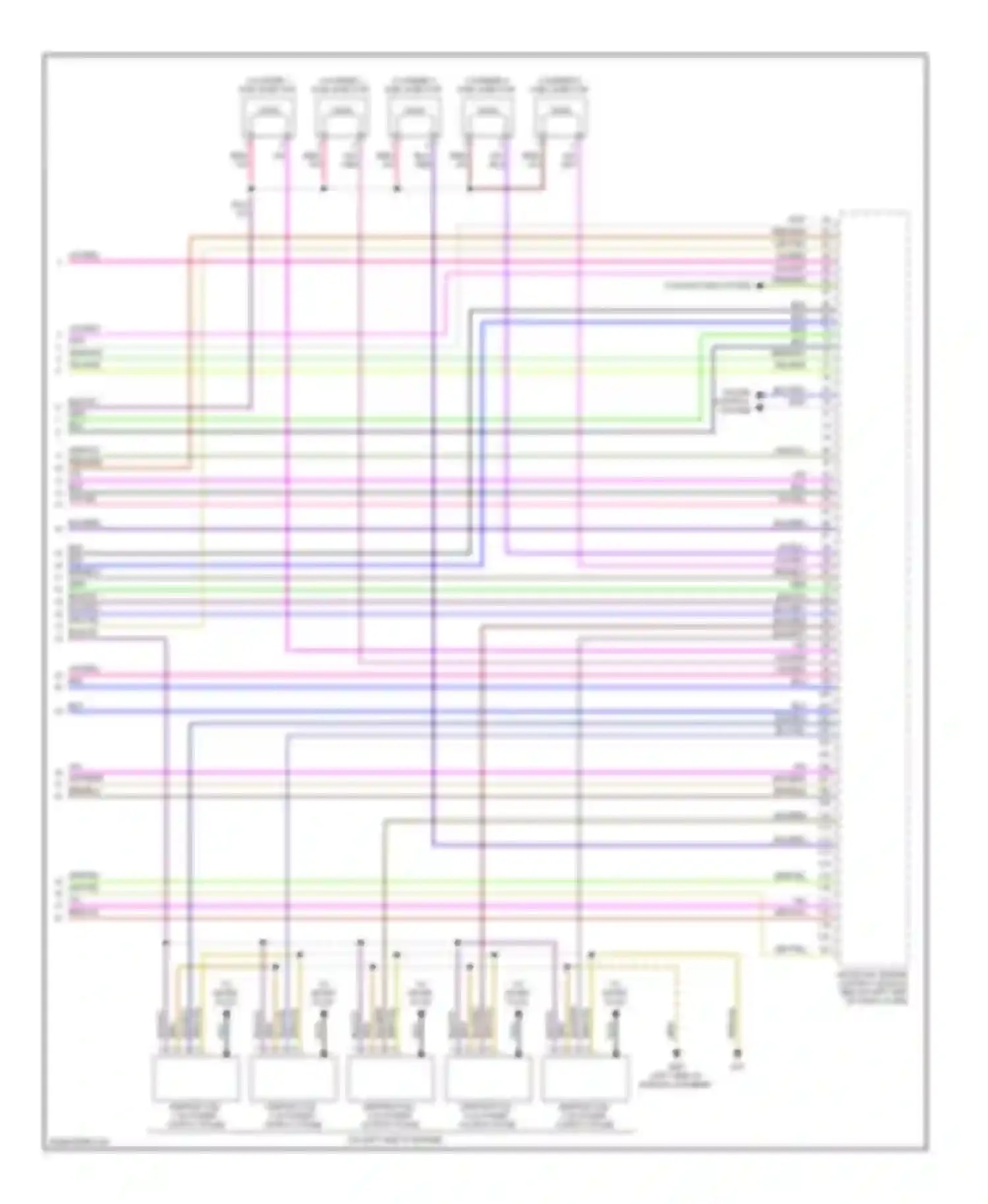 Beetle Volkswagen A4 facelift (2005-2011): Wiring diagram engine performance 2.5l, bps (5 of 5)