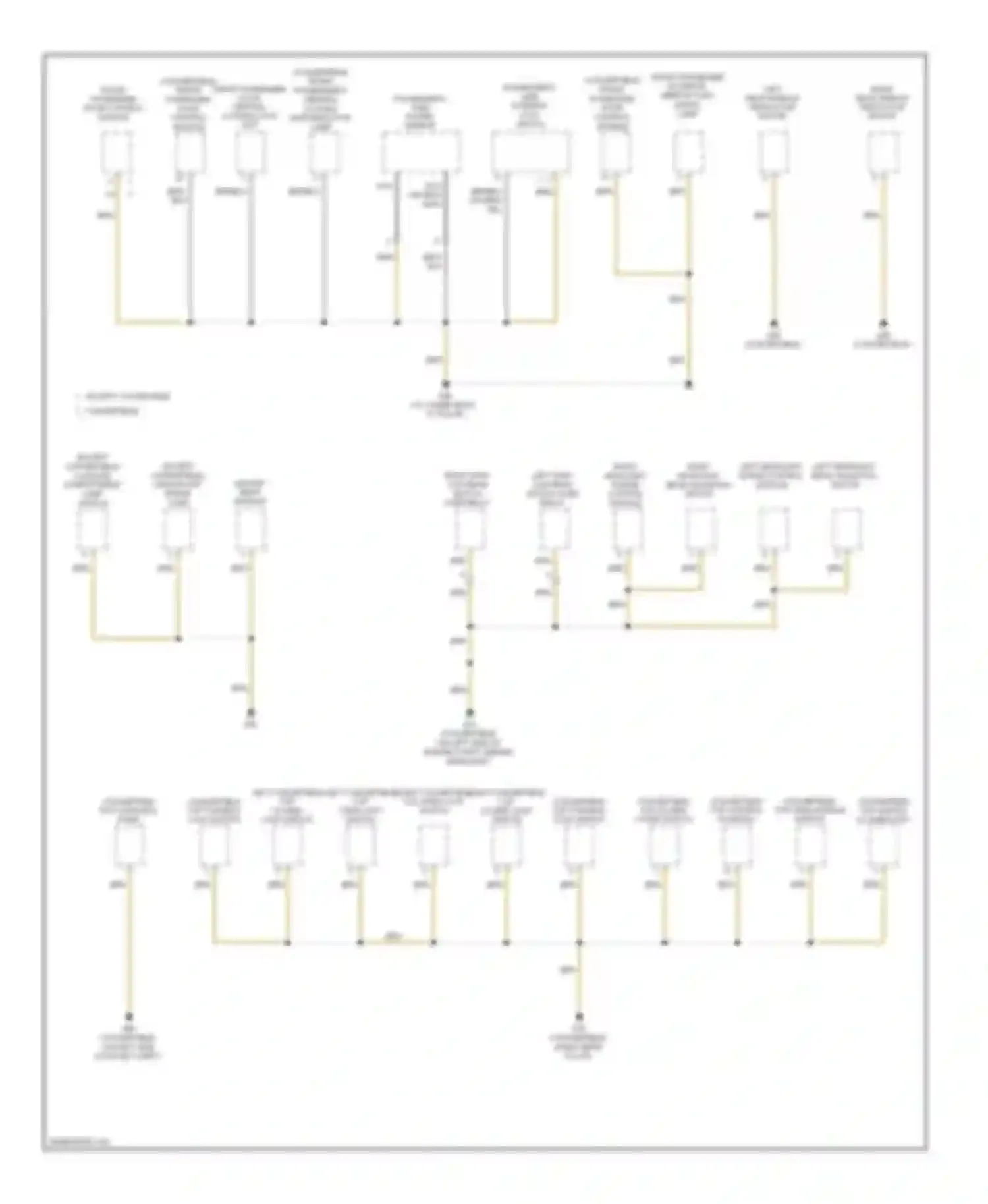 Beetle Volkswagen A4 facelift (2005-2011): Ground distribution circuit (4 of 4)