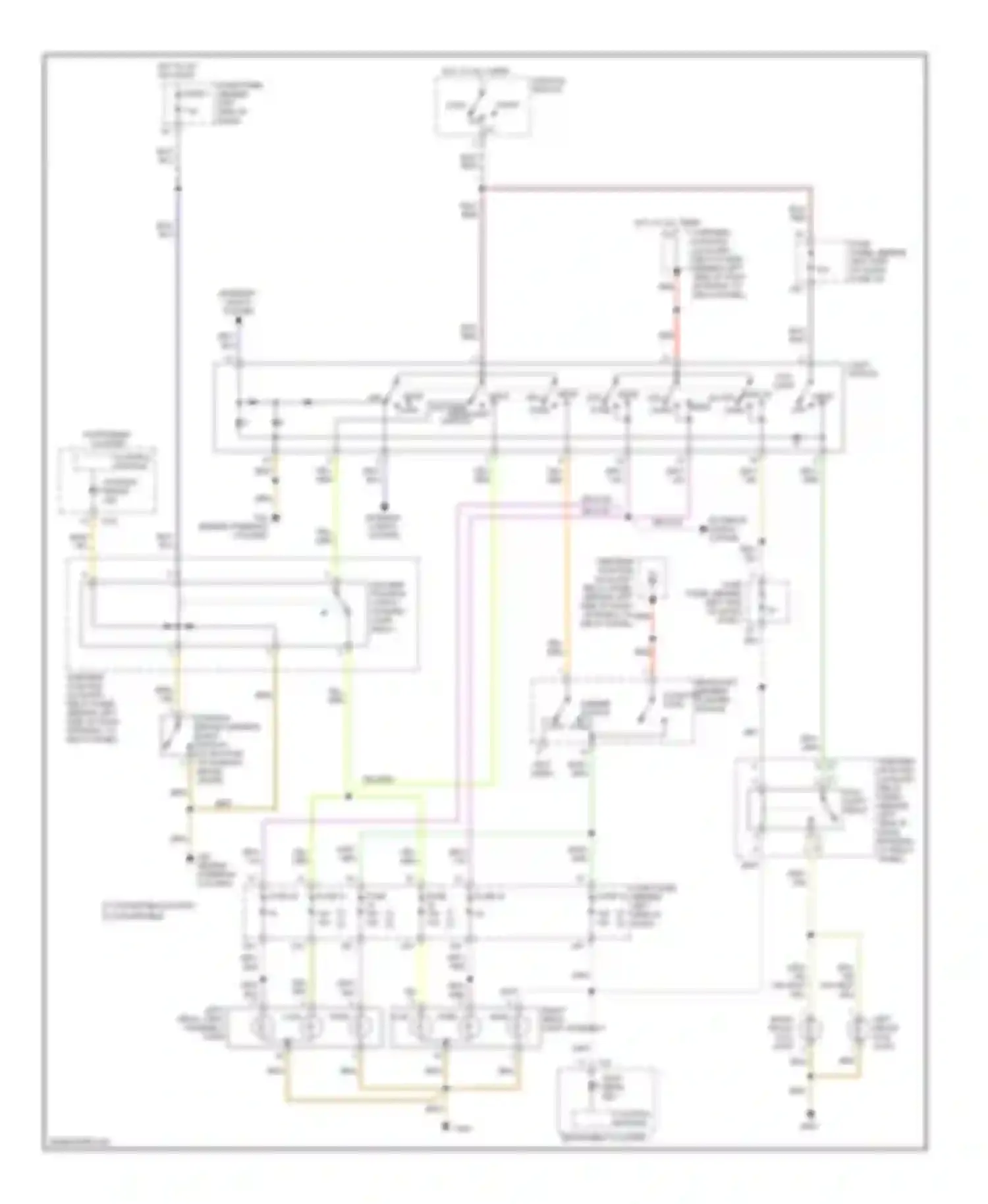 Beetle Volkswagen A4 facelift (2005-2011): Headlights circuit, without high intensity discharge