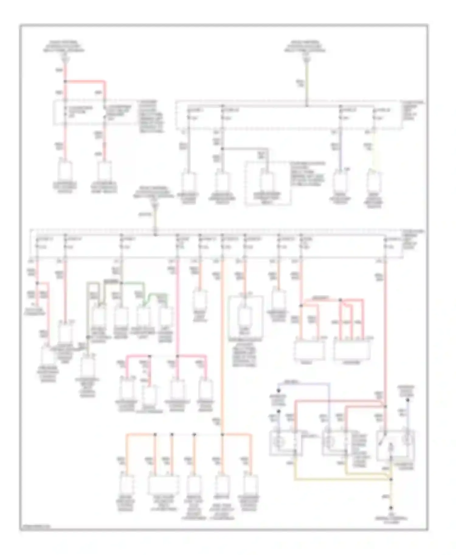 Beetle Volkswagen A4 facelift (2005-2011): Power distribution circuit (3 of 4)