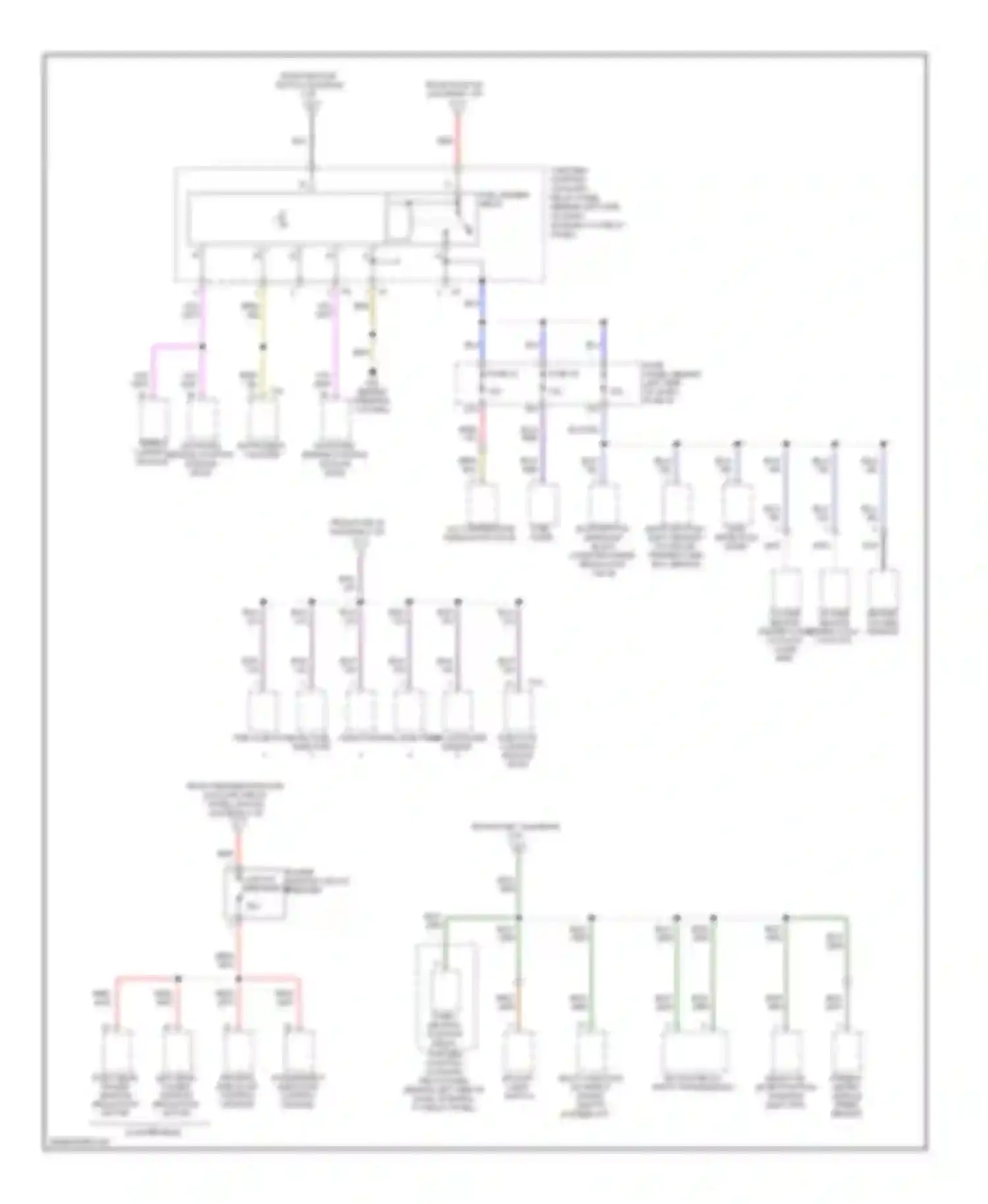 Beetle Volkswagen A4 facelift (2005-2011): Power distribution circuit (4 of 4)