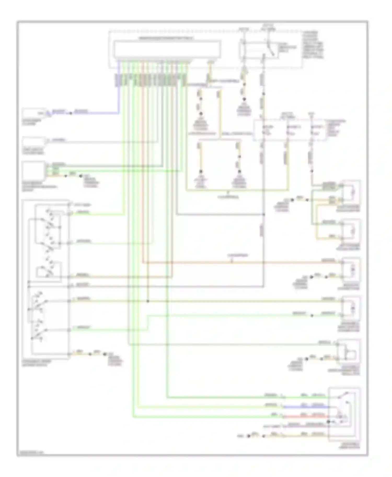 Beetle Volkswagen A4 facelift (2005-2011): Wiper/washer circuit