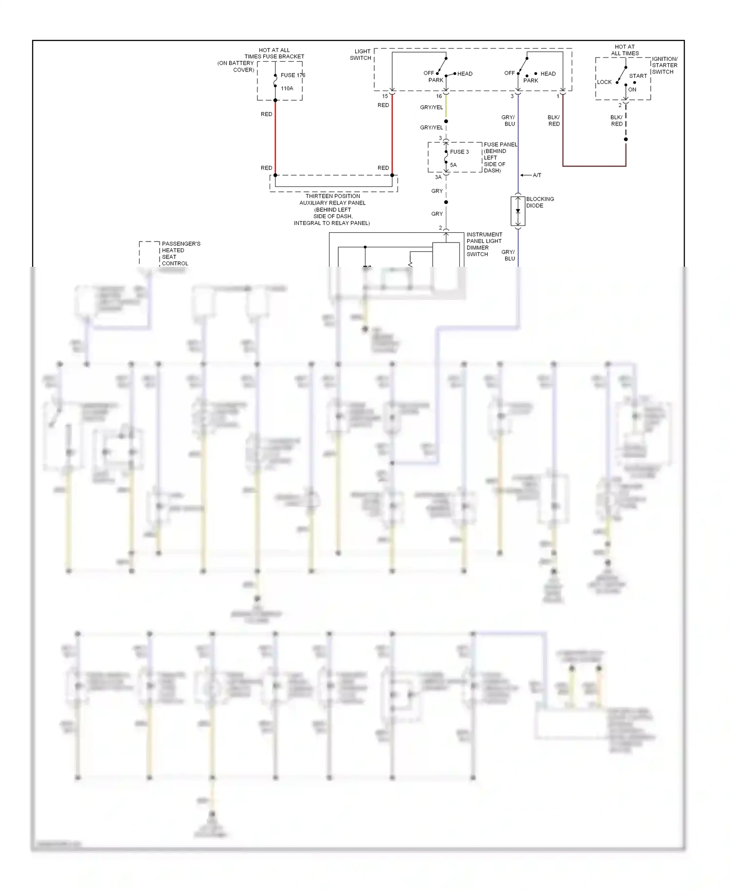 Volkswagen Beetle A4 facelift (2005-2011) blocking diode wiring diagram  (1 of 2)