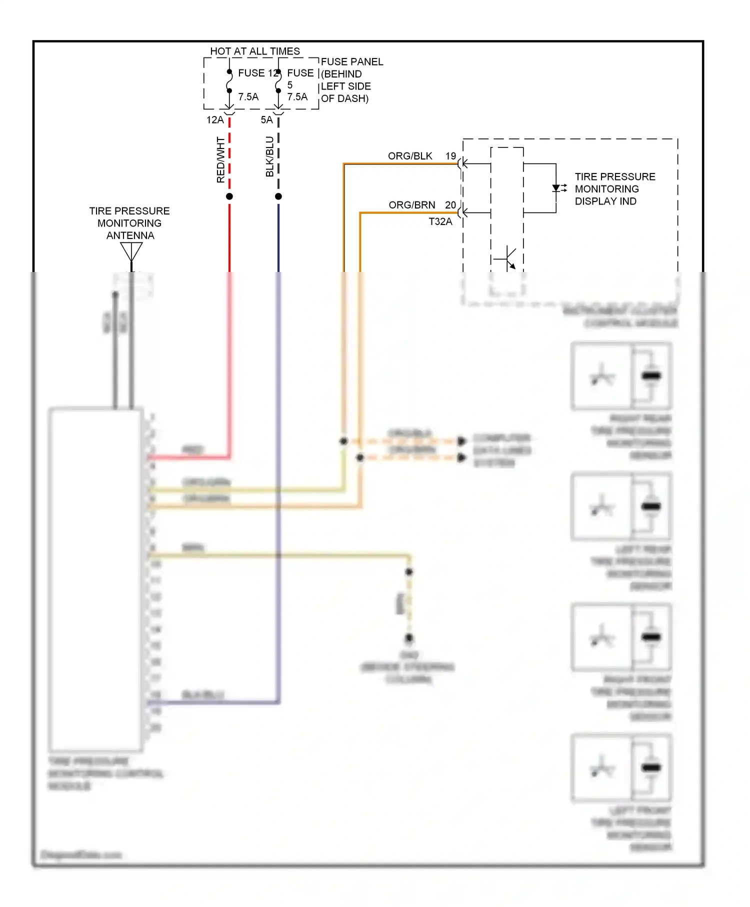 Volkswagen Beetle A4 facelift (2005-2011) computer data lines system wiring diagram  (24 of 24)