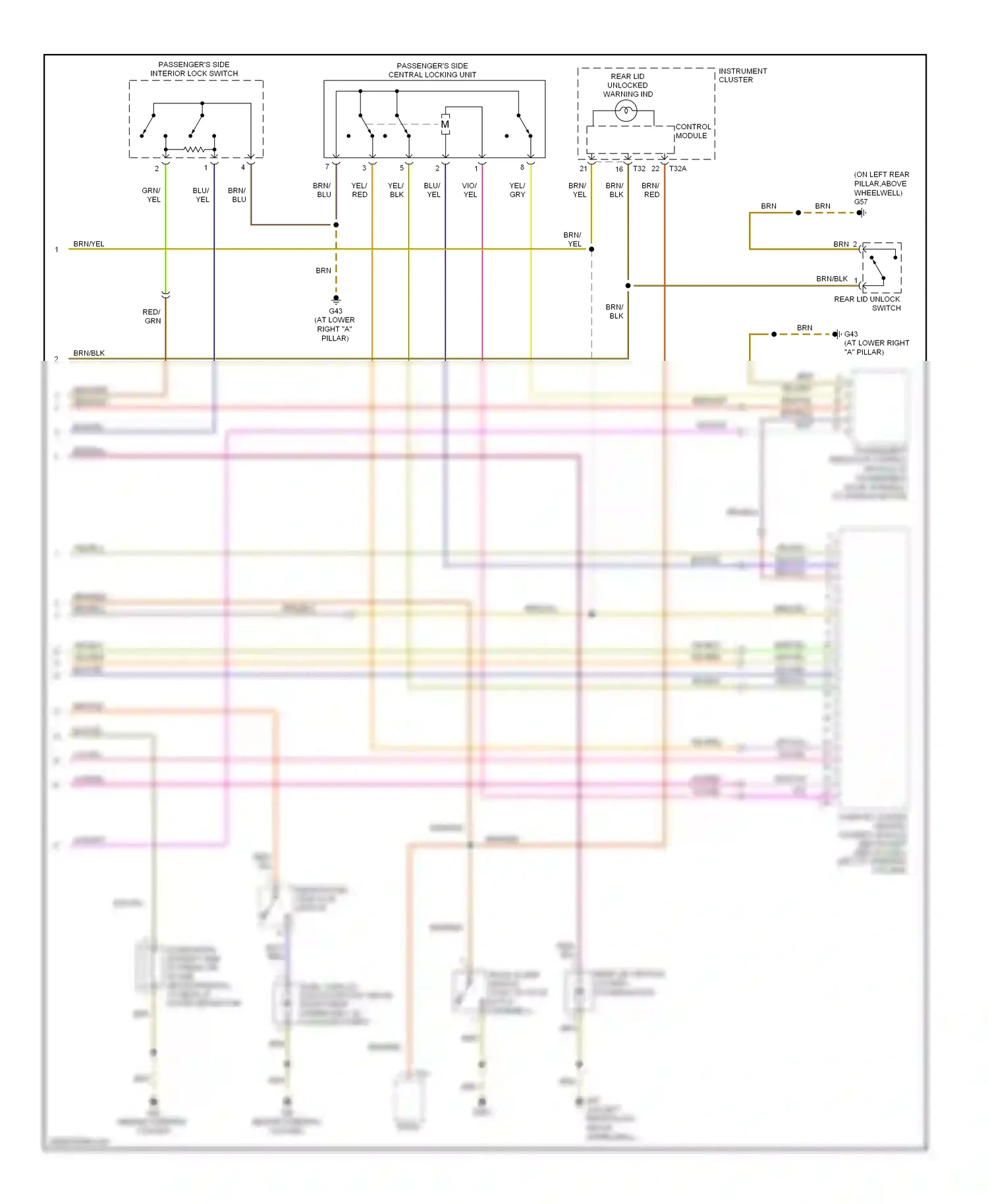 Volkswagen Beetle A4 facelift (2005-2011) control module wiring diagram  (2 of 9)
