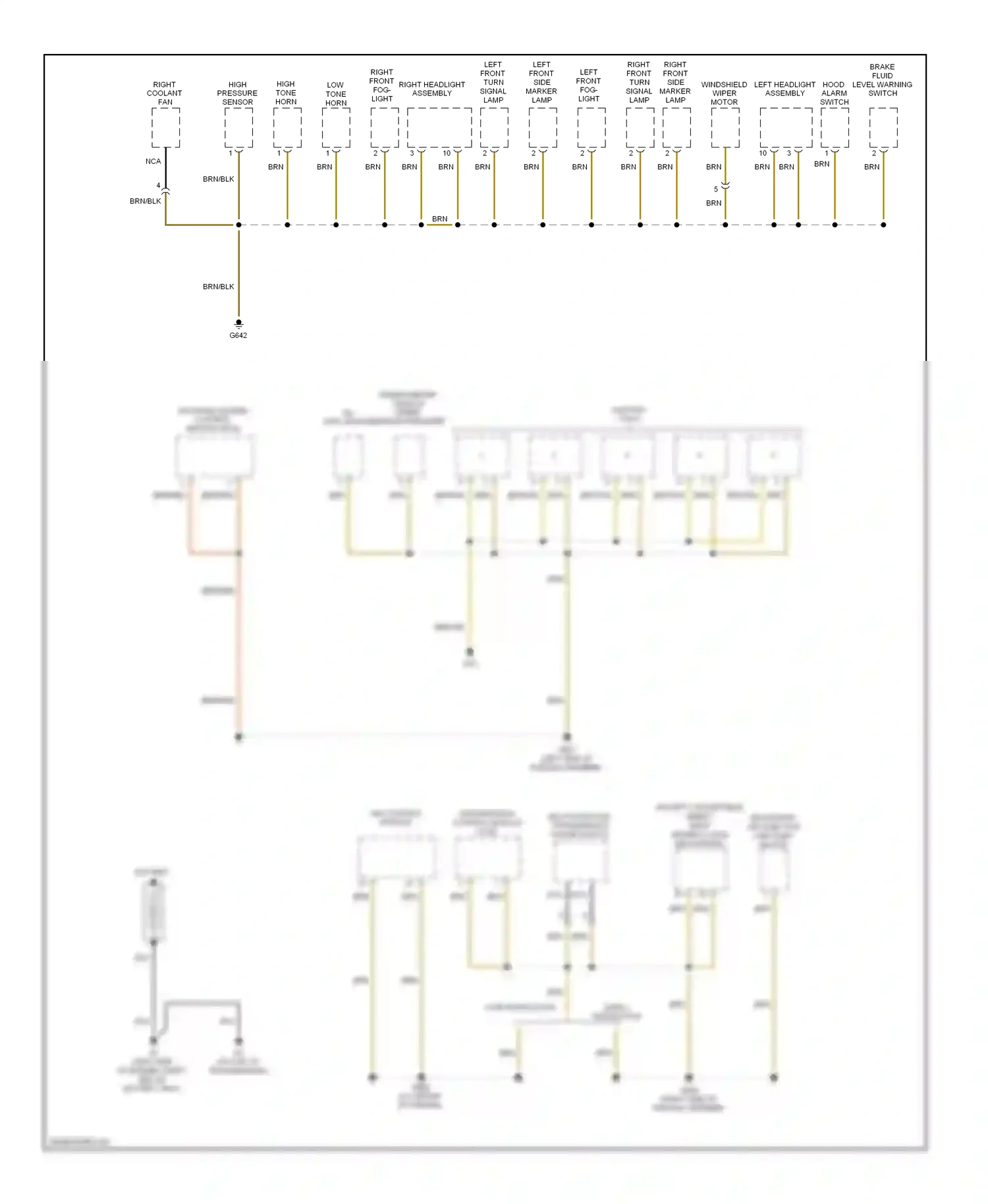 Volkswagen Beetle A4 facelift (2005-2011) multi-function transmission range switch wiring diagram  (1 of 1)