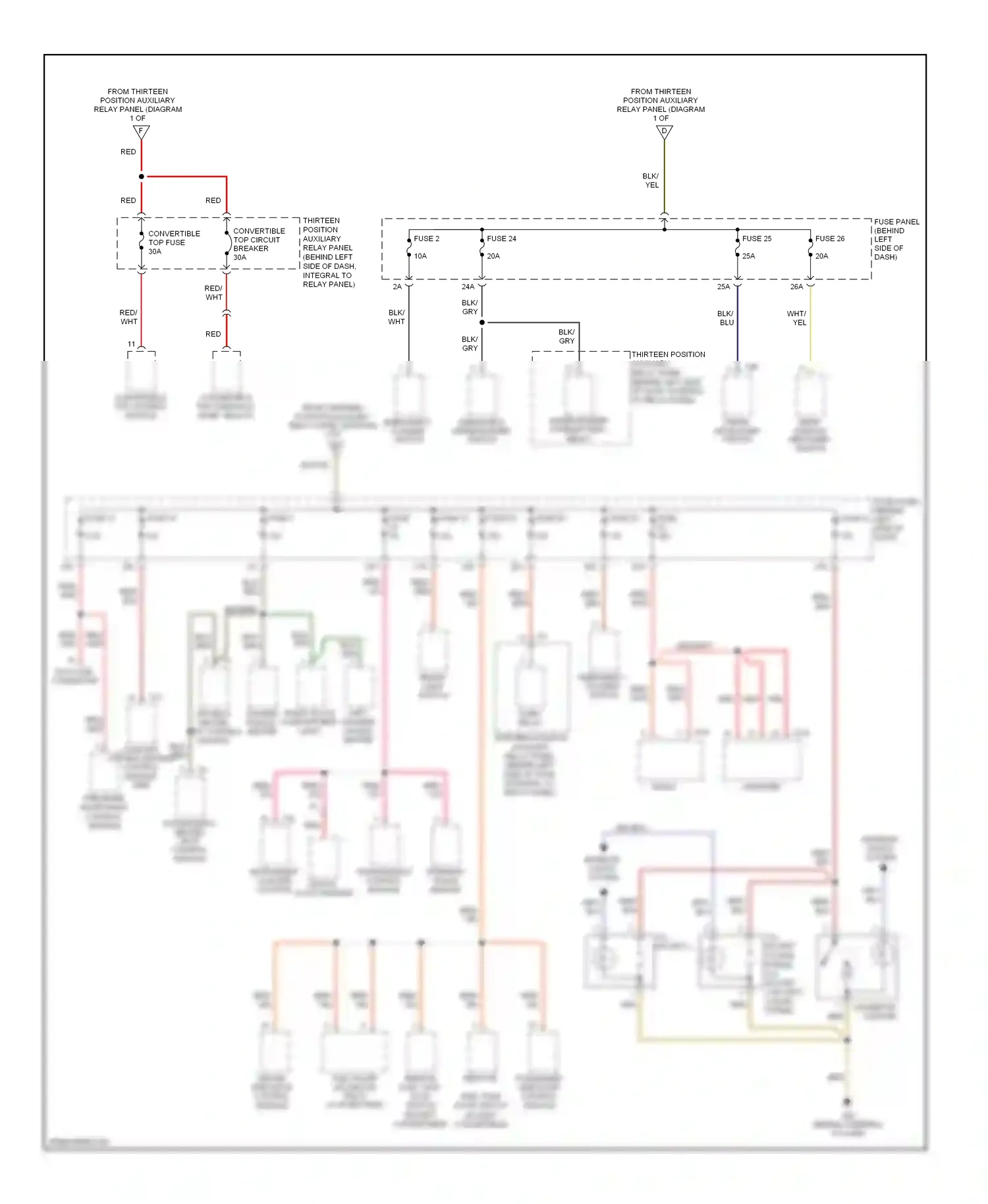 Volkswagen Beetle A4 facelift (2005-2011) socket (conve- wiring diagram  (1 of 1)
