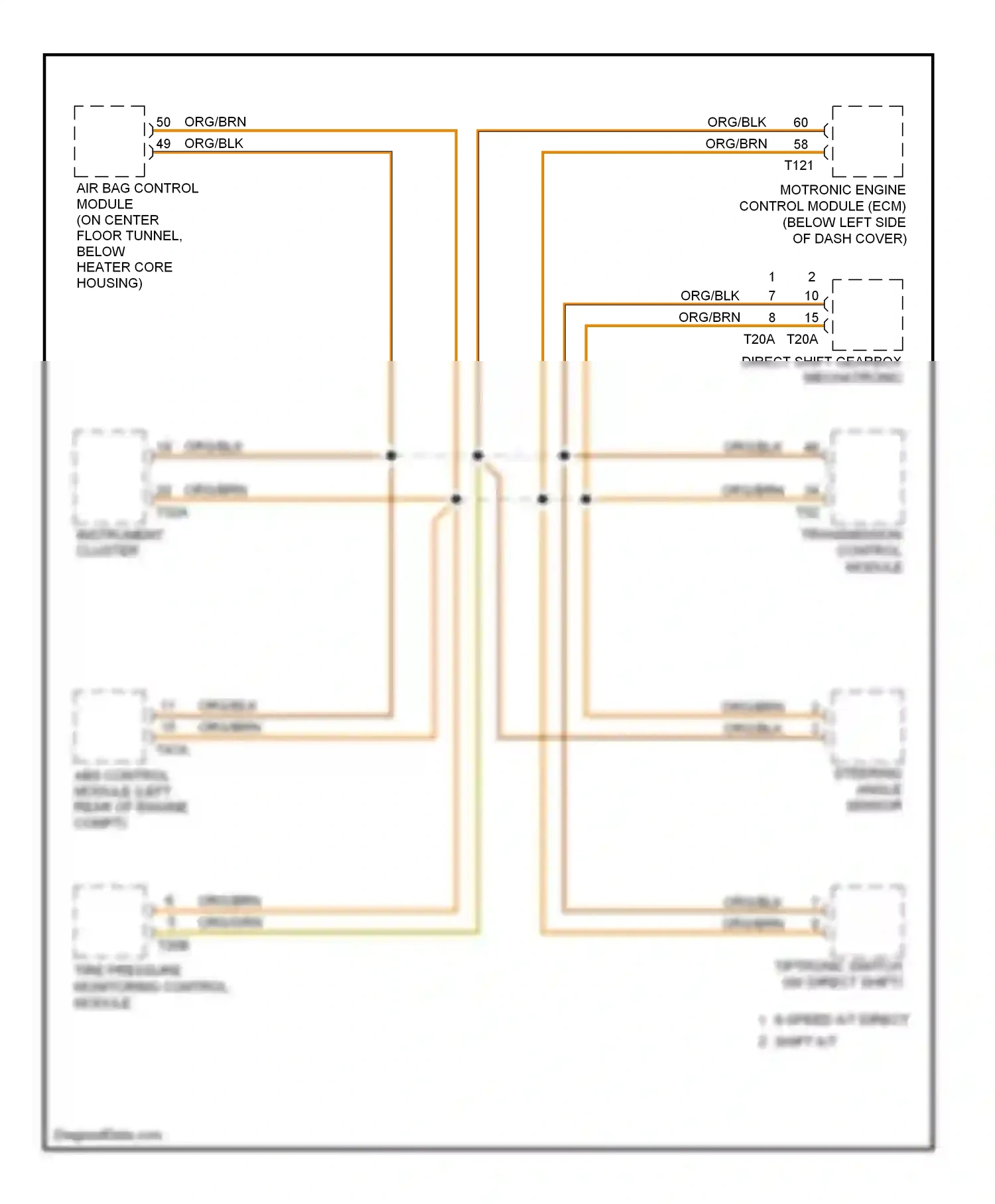 Volkswagen Beetle A4 facelift (2005-2011) steering angle sensor wiring diagram  (4 of 6)