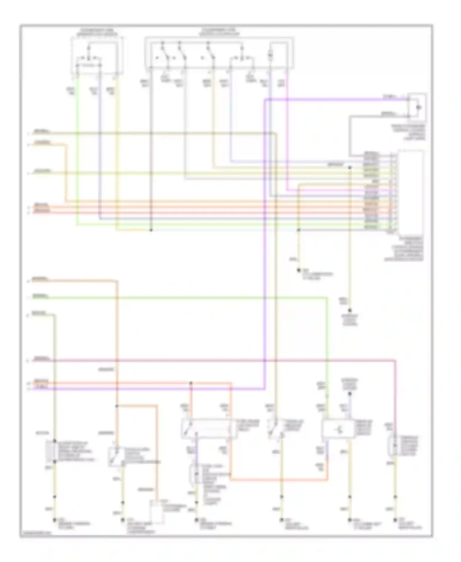 Beetle Volkswagen A4 (1997-2005): Anti-theft circuit, convertible (2 of 2)