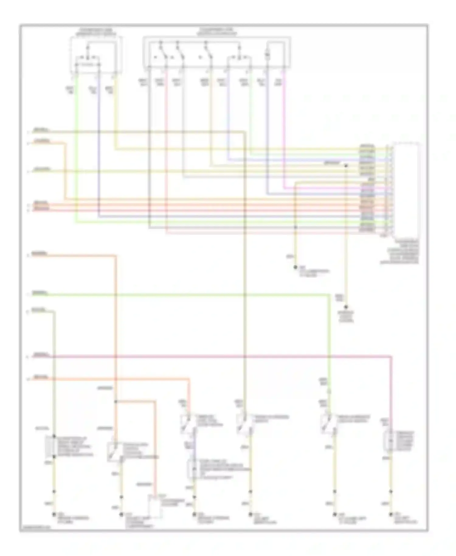 Beetle Volkswagen A4 (1997-2005): Anti-theft circuit, except convertible (2 of 2)