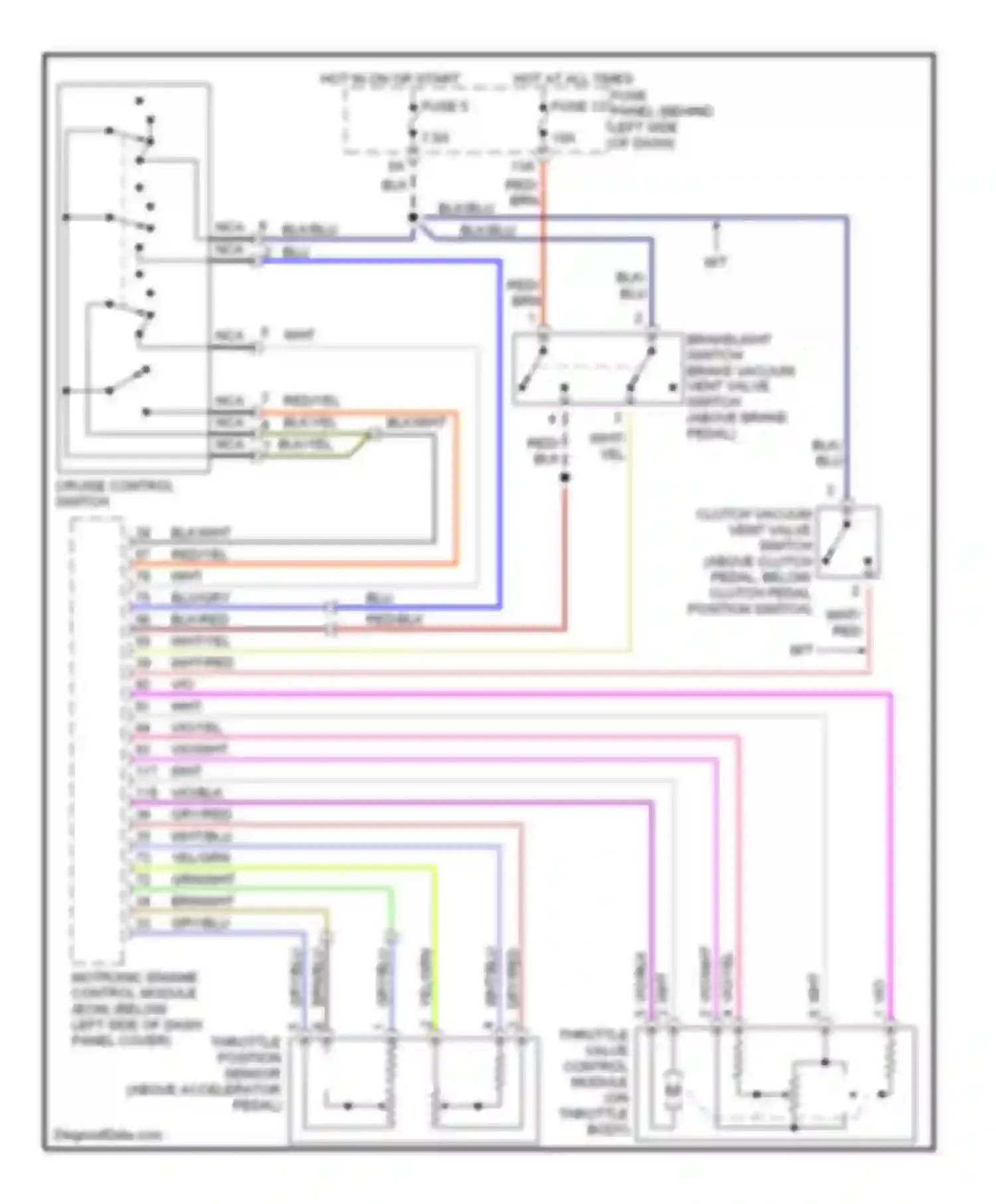 Beetle Volkswagen A4 (1997-2005): 1.8l turbo, cruise control circuit