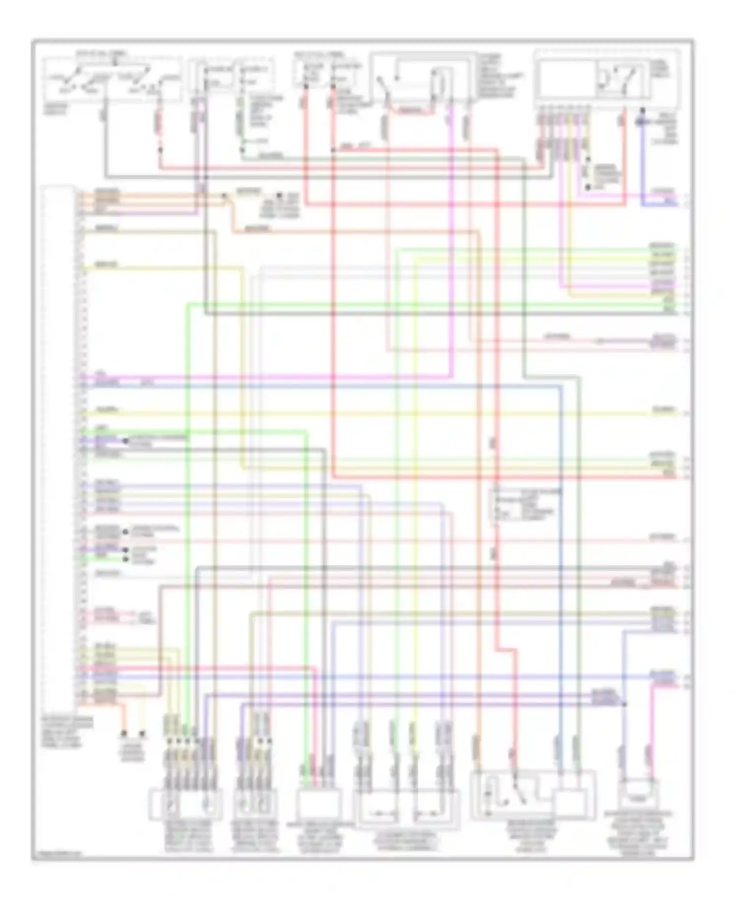 Beetle Volkswagen A4 (1997-2005): Wiring diagram engine performance 1.8l turbo (1 of 3)