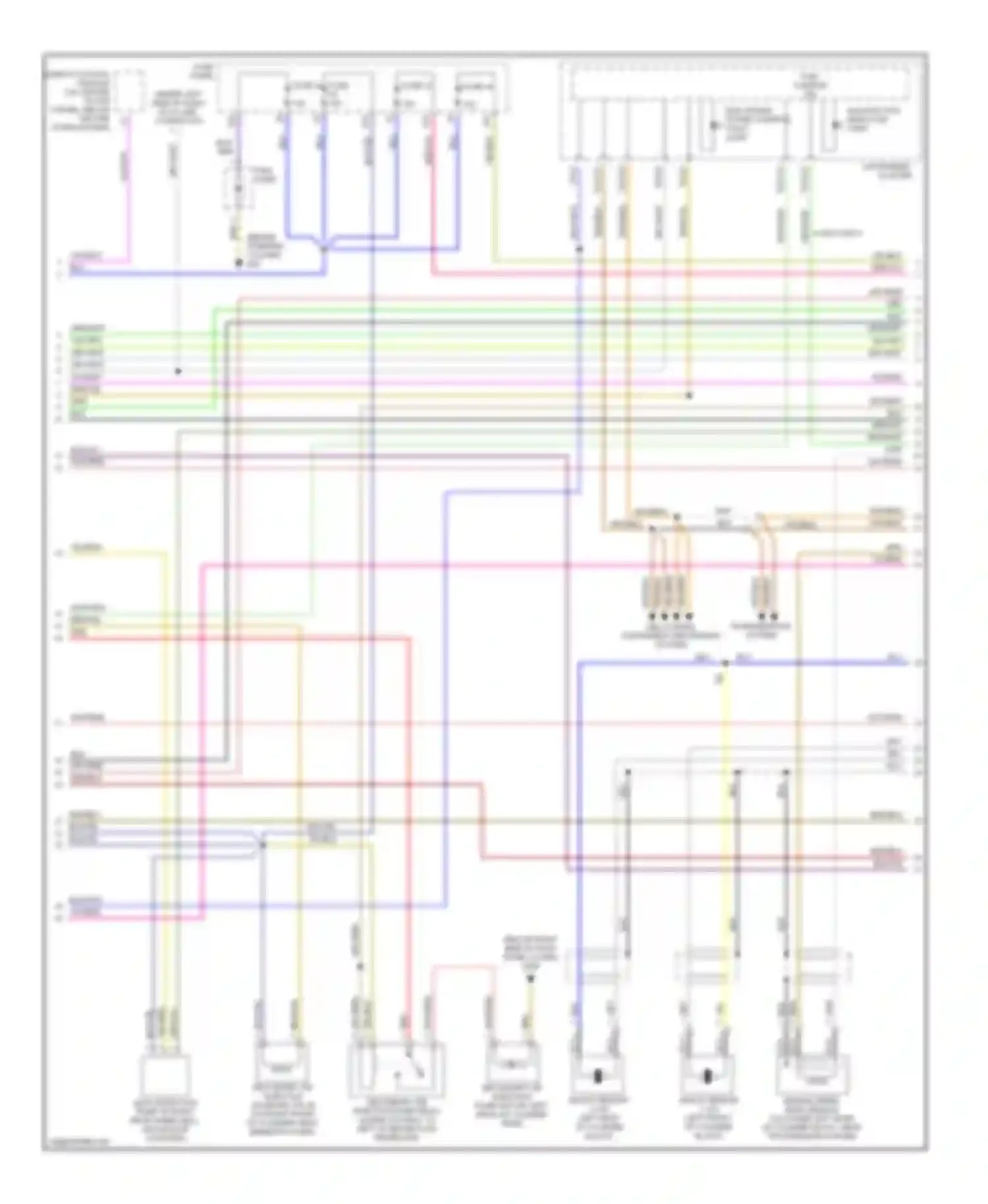 Beetle Volkswagen A4 (1997-2005): Wiring diagram engine performance 1.8l turbo (2 of 3)