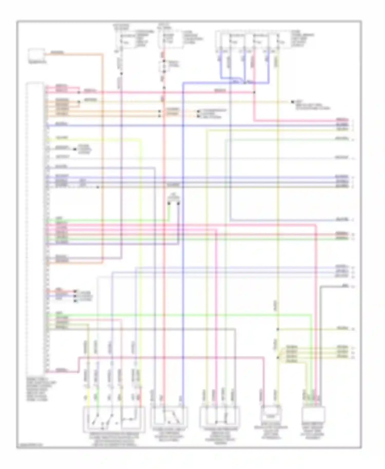 Beetle Volkswagen A4 (1997-2005): Wiring diagram engine performance 1.9l turbo diesel (1 of 3)