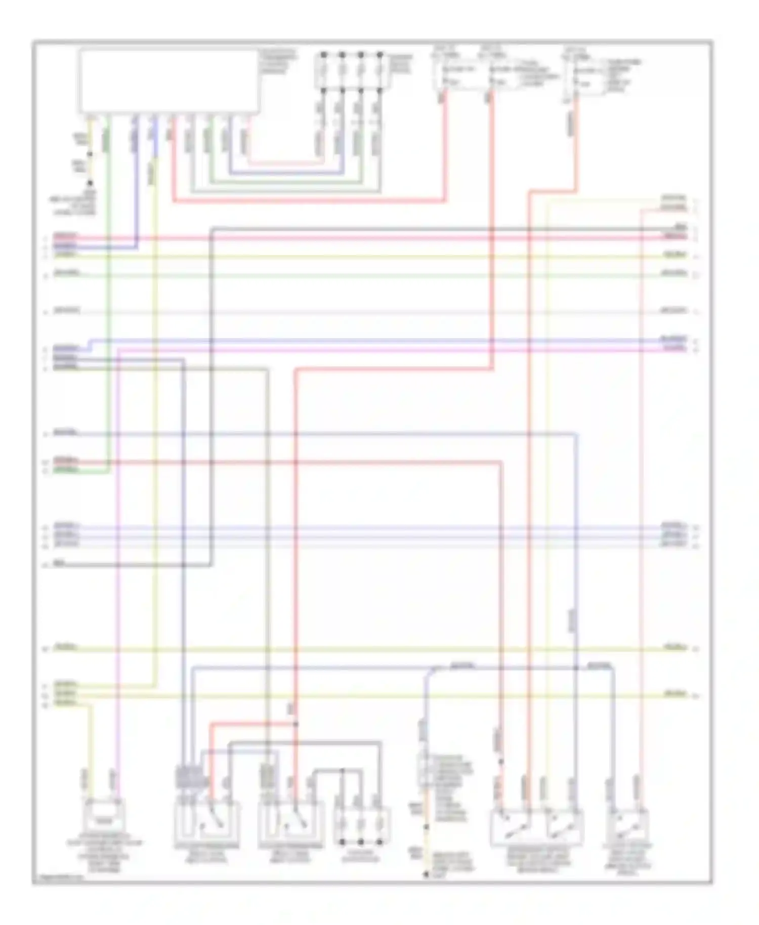 Beetle Volkswagen A4 (1997-2005): Wiring diagram engine performance 1.9l turbo diesel (2 of 3)