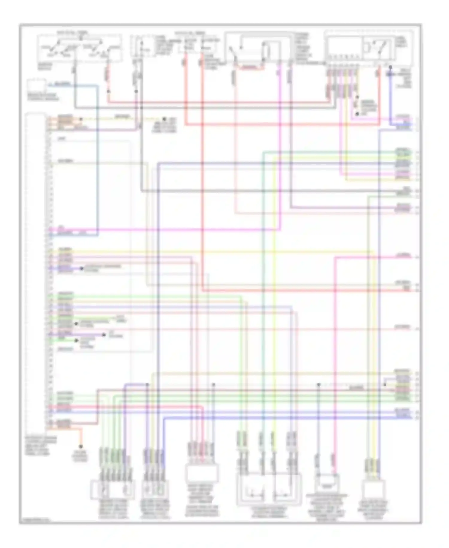 Beetle Volkswagen A4 (1997-2005): Wiring diagram engine performance 2.0l, convertible (1 of 3)