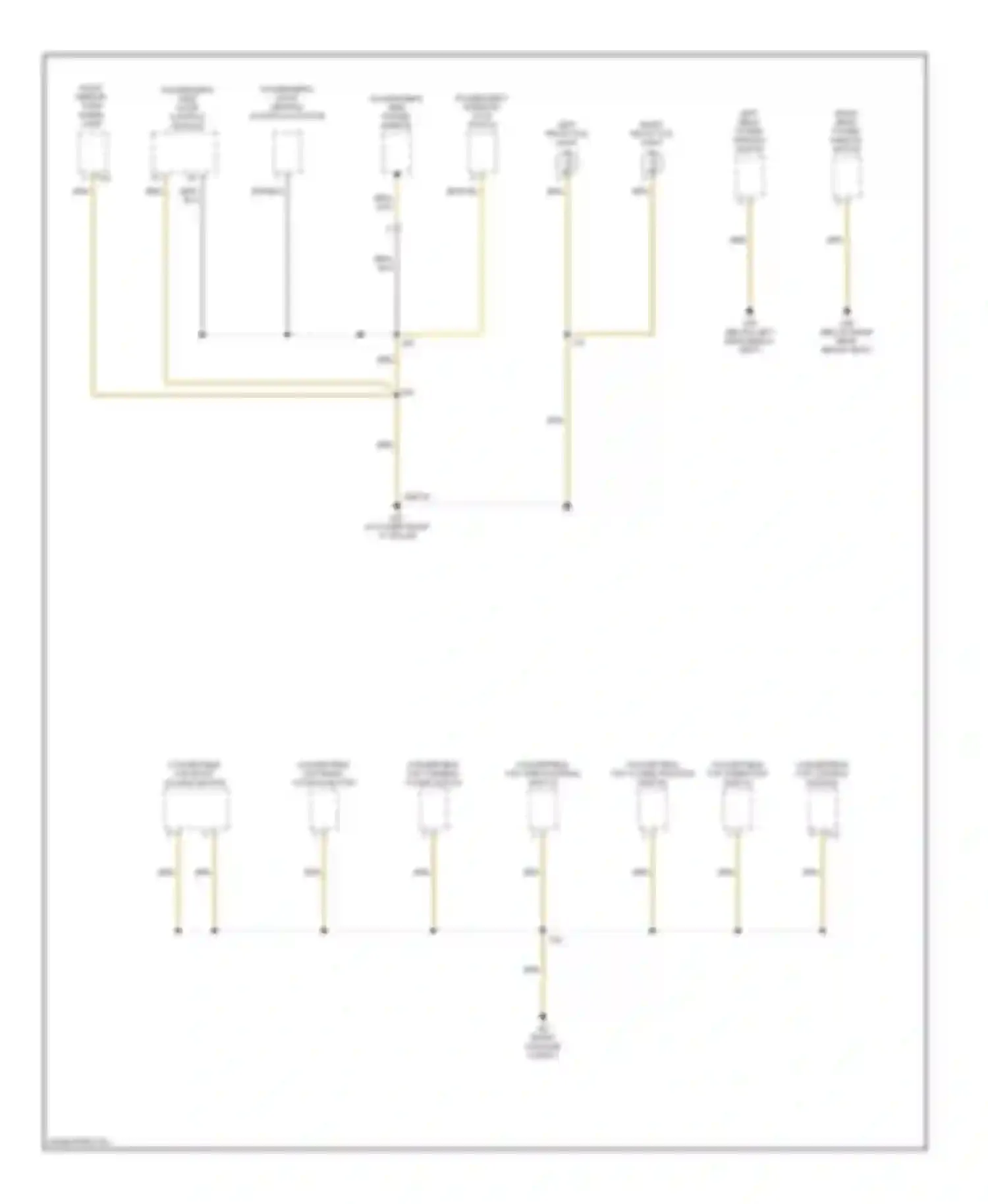 Beetle Volkswagen A4 (1997-2005): Ground distribution circuit, convertible (4 of 4)