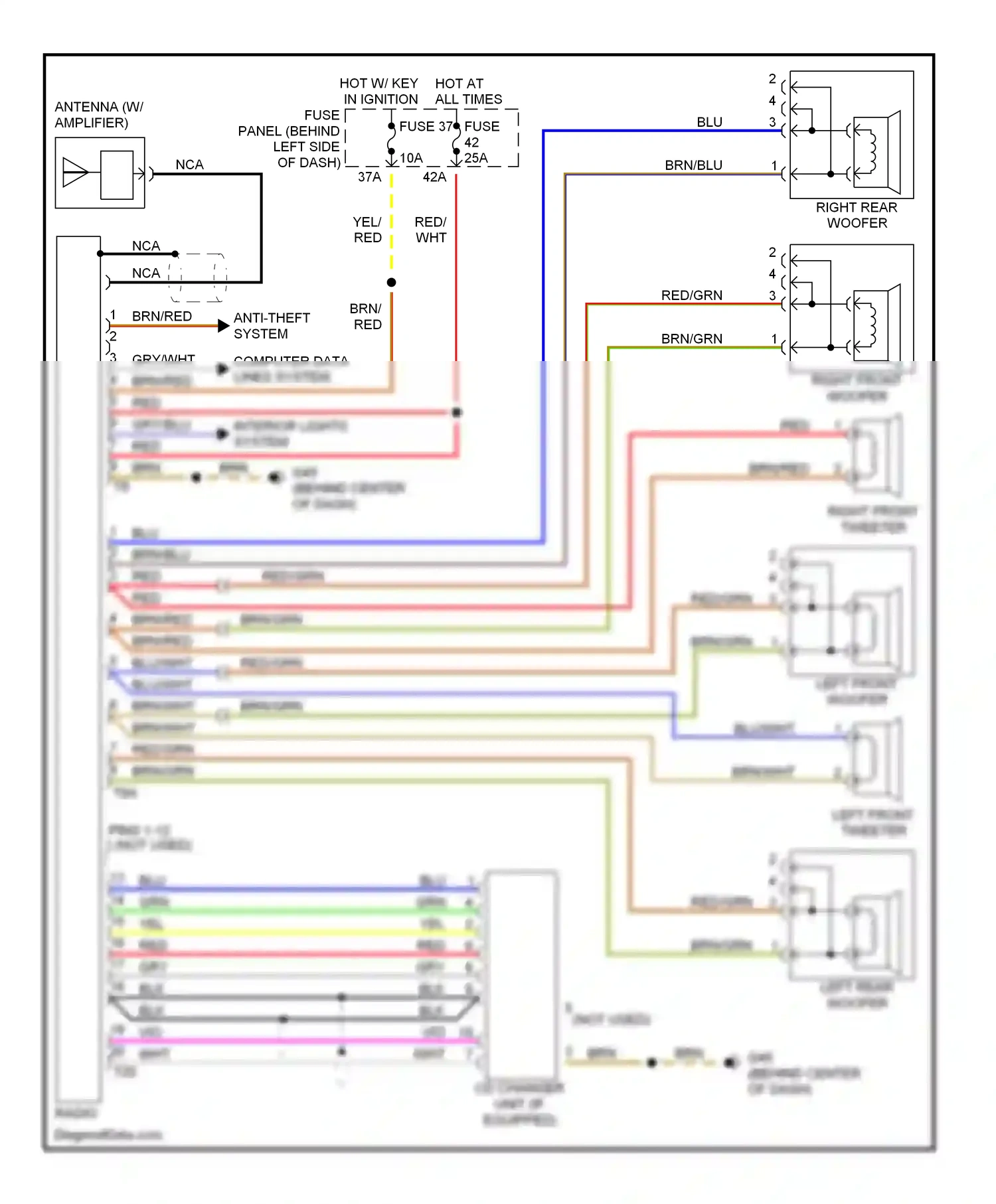 Volkswagen Beetle A4 (1997-2005) computer data lines system wiring diagram  (3 of 16)