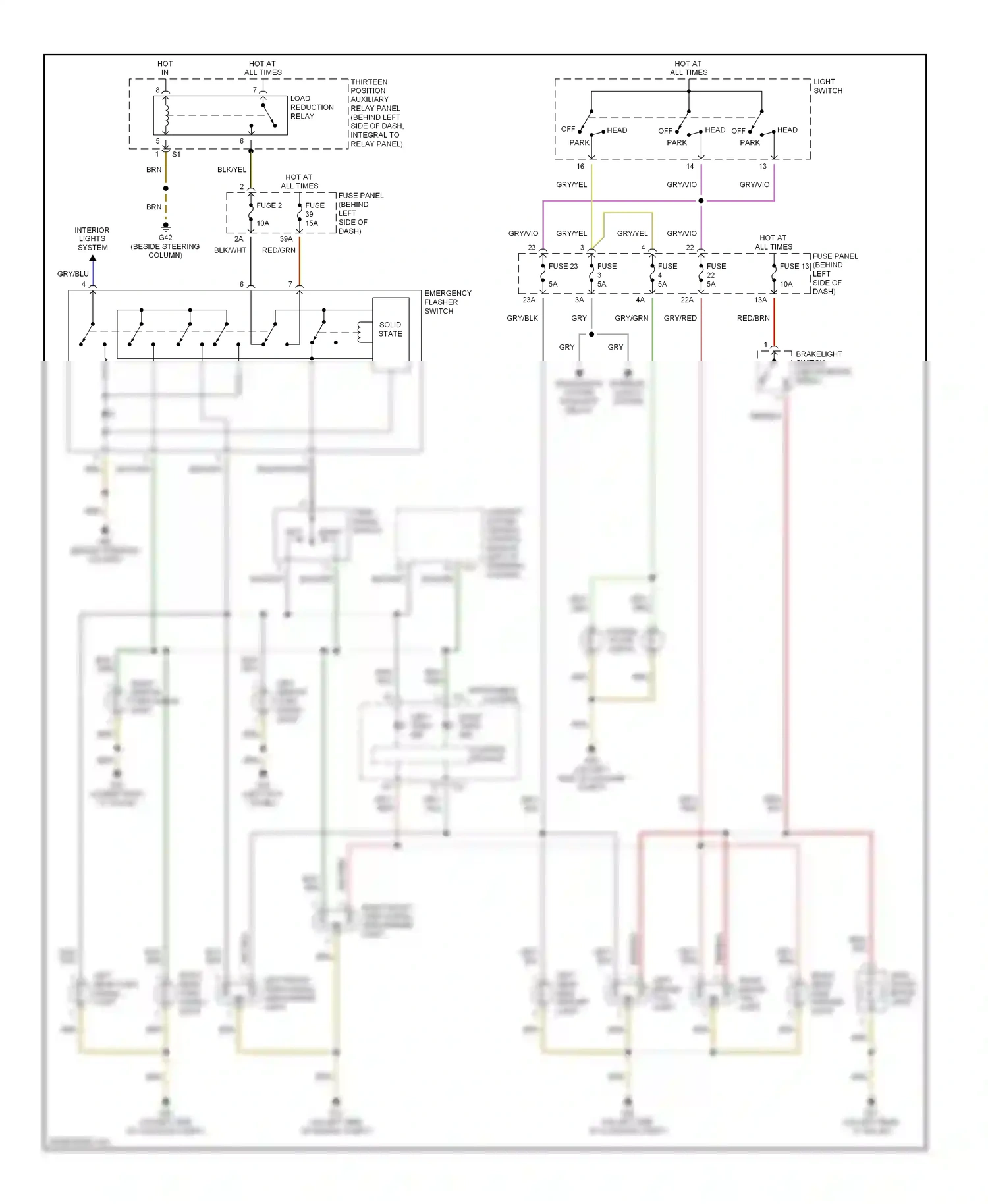 Volkswagen Beetle A4 (1997-2005) control module wiring diagram  (3 of 8)