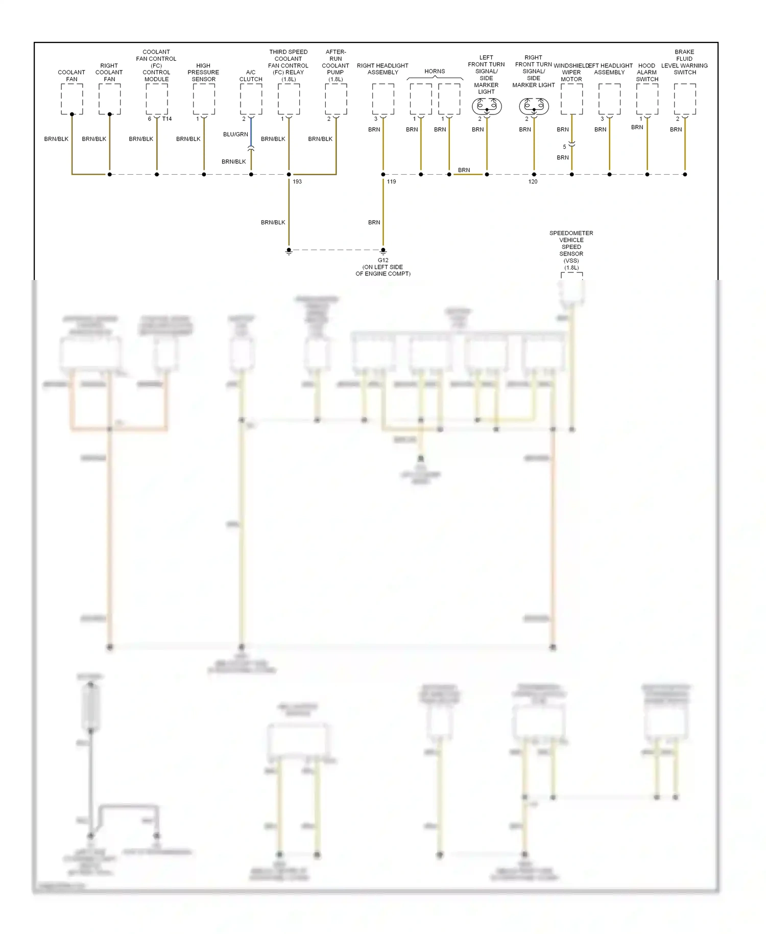Volkswagen Beetle A4 (1997-2005) multi-function transmission range switch wiring diagram  (1 of 3)