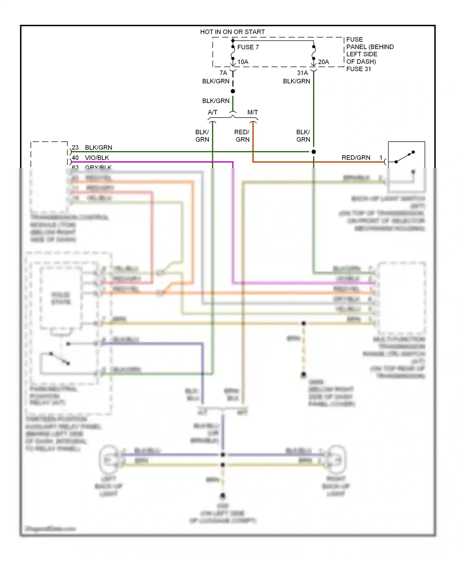 Volkswagen Beetle A4 (1997-2005) solid state wiring diagram  (6 of 9)