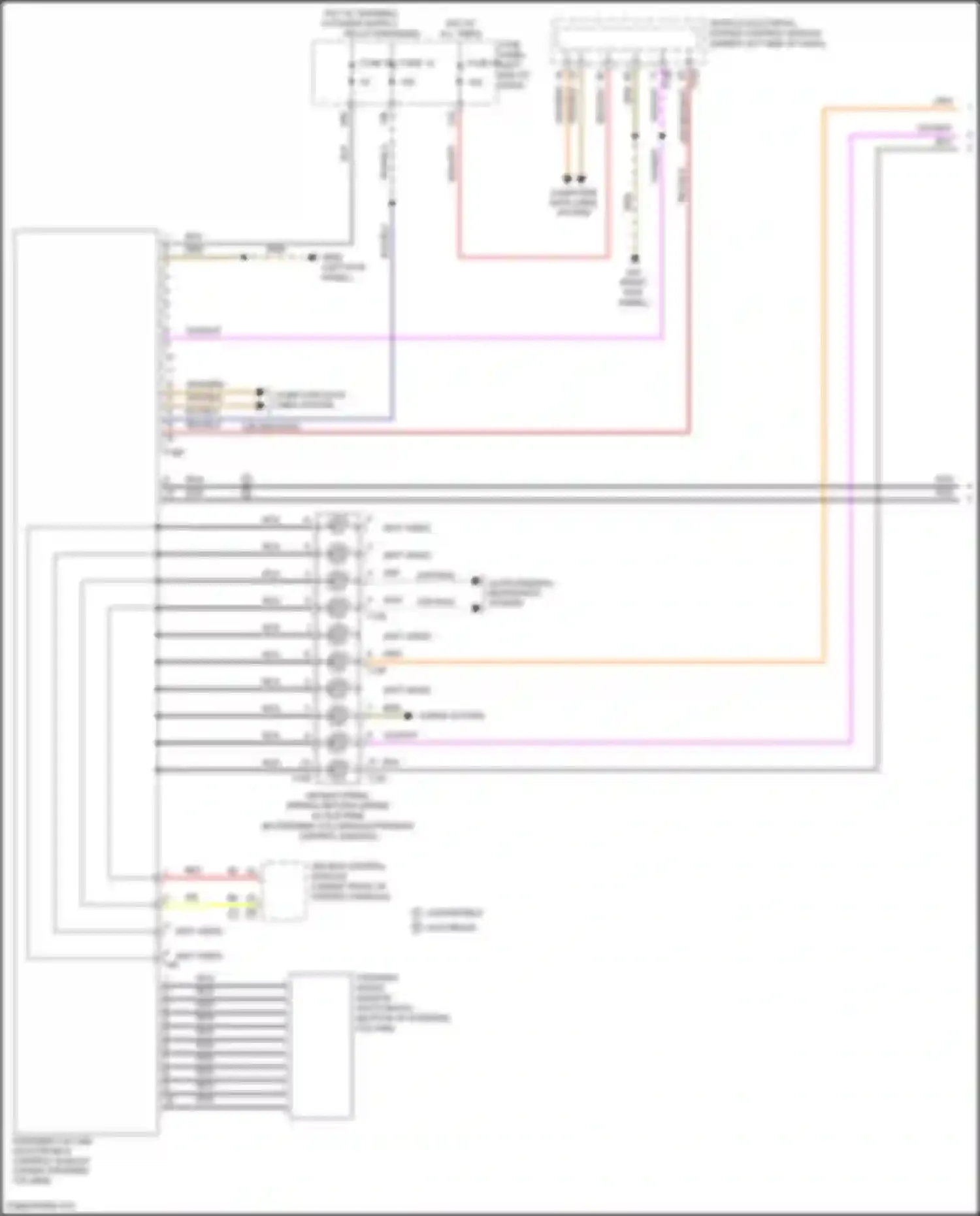 Beetle Volkswagen A5 (2011-2019): Steering column electronic systems control module circuit (1 of 2)