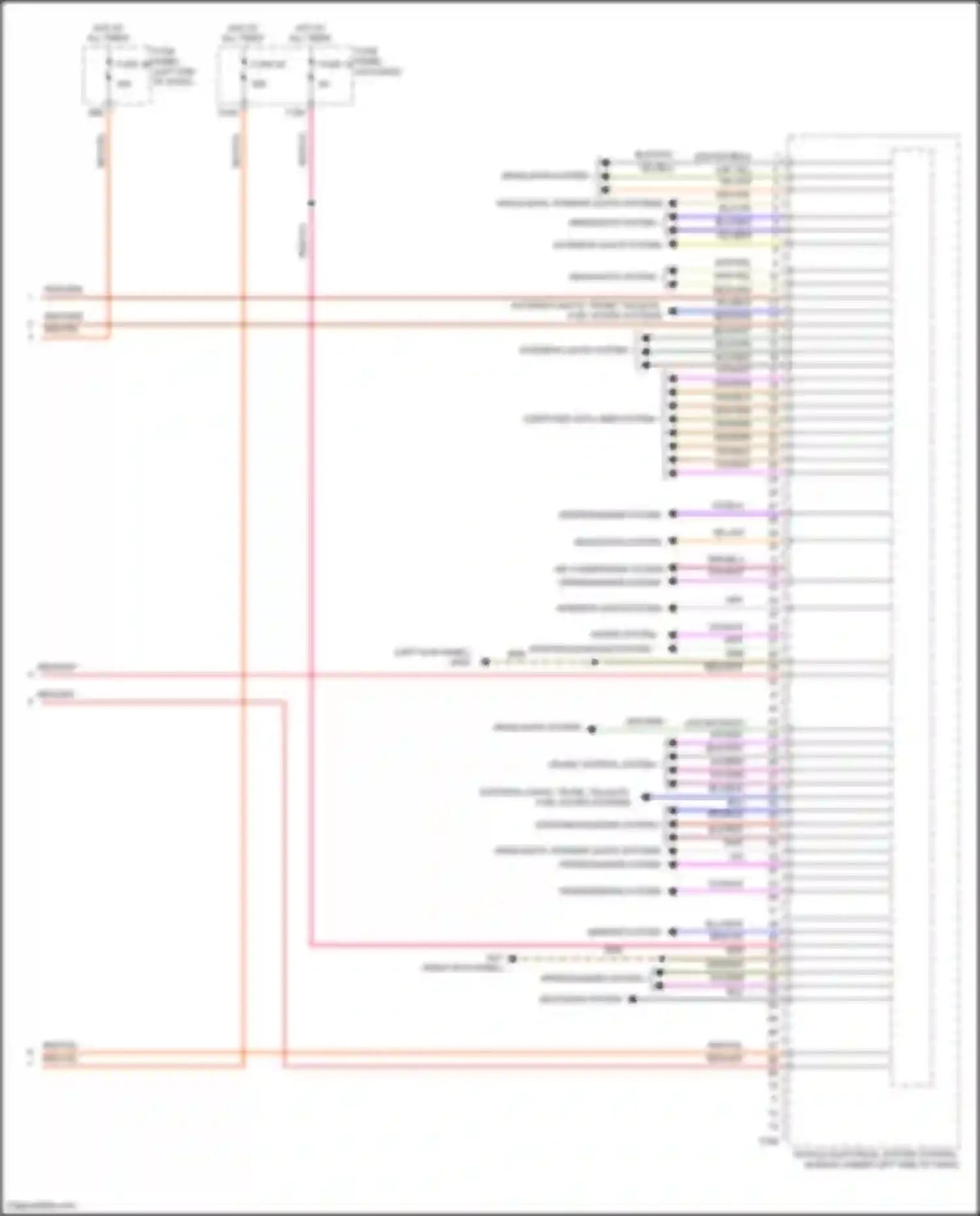 Beetle Volkswagen A5 (2011-2019): Vehicle electrical system control module circuit (2 of 2)