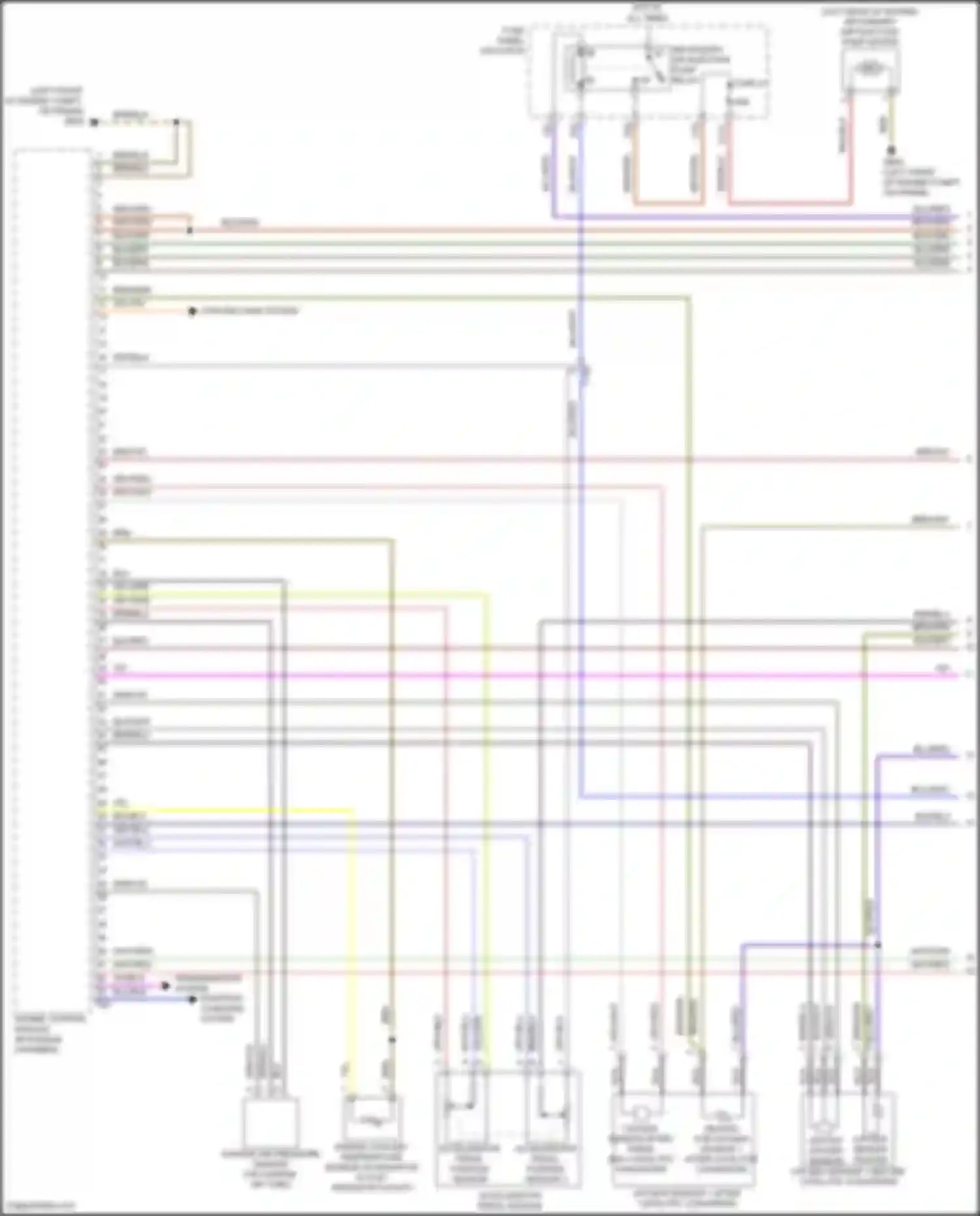 Beetle Volkswagen A5 (2011-2019): Wiring diagram engine performance 1.8l turbo (1 of 6)